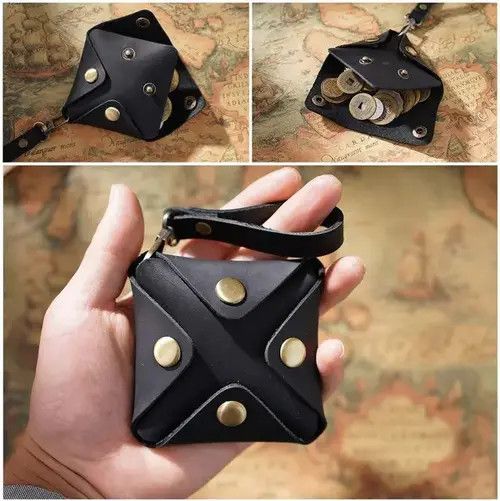 Japanese Brand Leather Coin Purse Mini Size ONE SIZE - 4 Thumbnail