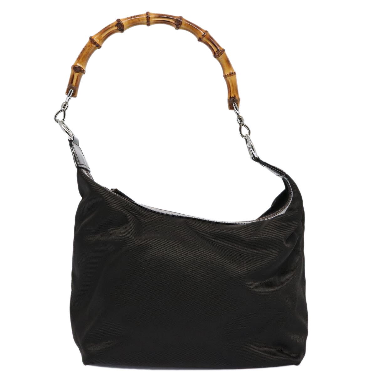 Gucci Bamboo Brown Synthetic Shoulder Bag (Pre-Owned) Size ONE SIZE - 1 Thumbnail