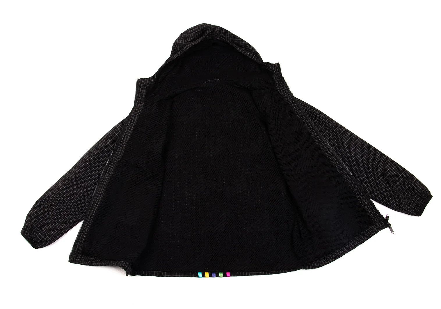 Emporio Armani Colorful Taping Grid Reversible Blouson in Black and Others Size US S / EU 44-46 / 1 - 11 Thumbnail