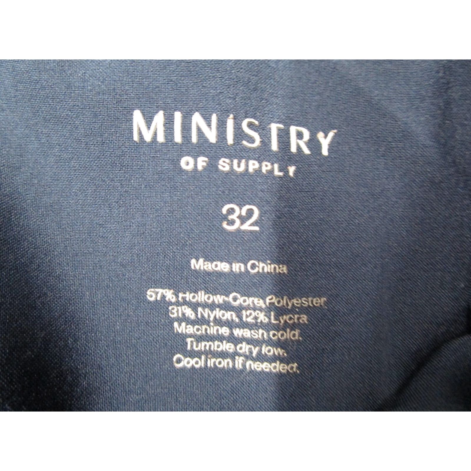 Vintage MINISTRY OF SUPPLY Shorts Mens 32 Blue Performance Stretch Chino Golf Casual Size US 32 / EU 48 - 2 Thumbnail