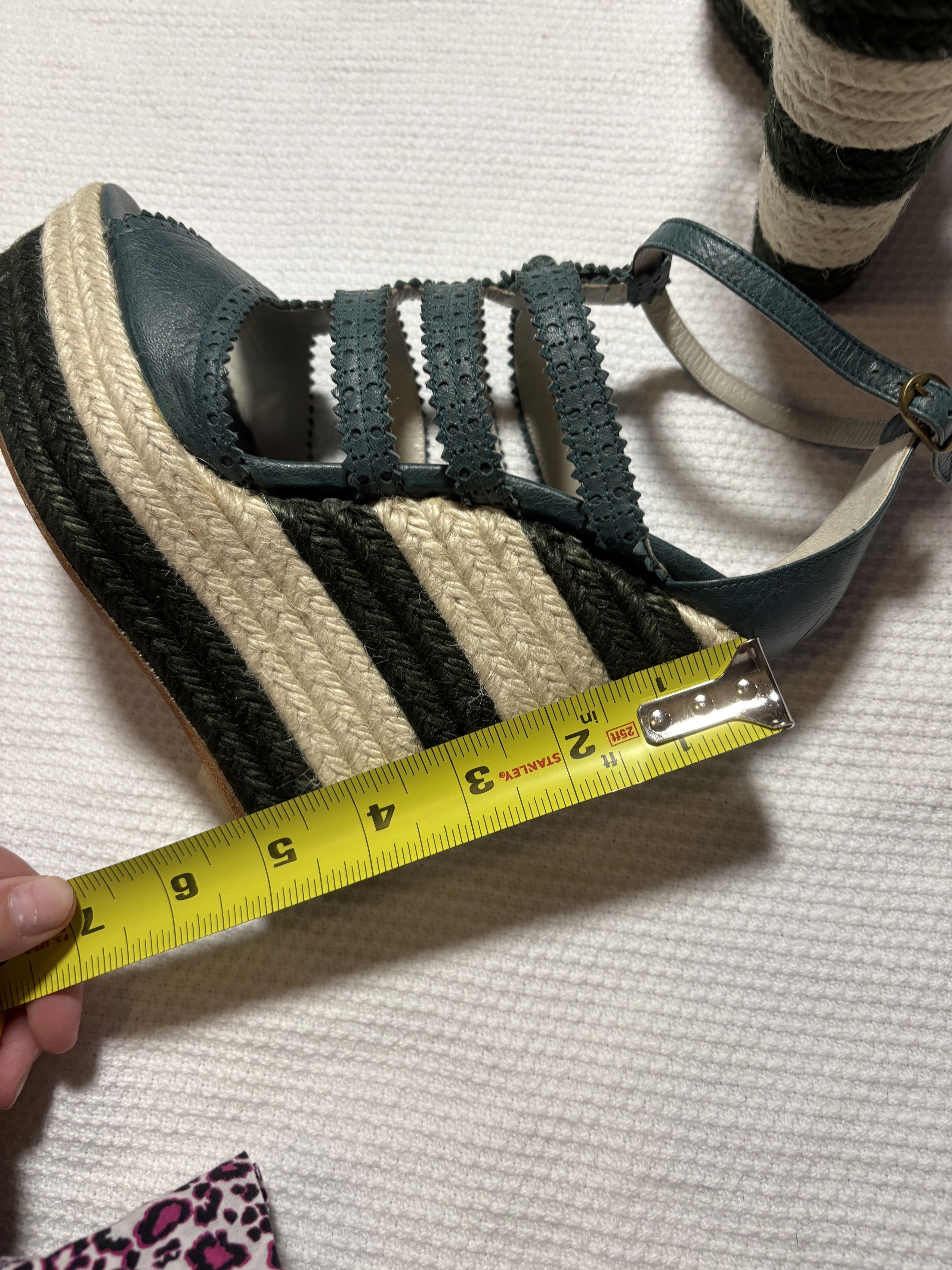 Balenciaga Balenciaga Green Wedge Heels Size US 7 / IT 37 - 9 Thumbnail