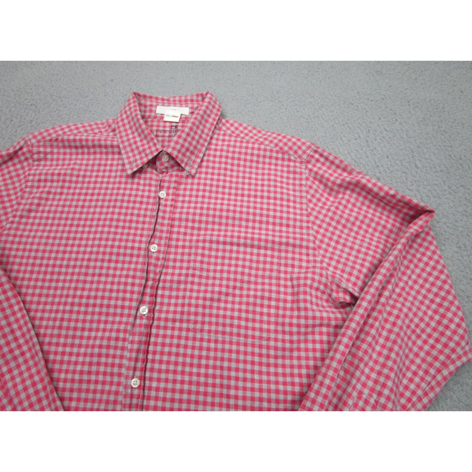Vintage B.D. Baggies Button-Down Shirt Mens Small Red Plaid Gingham Check Cotton Woven Size US S / EU 44-46 / 1 - 2 Thumbnail