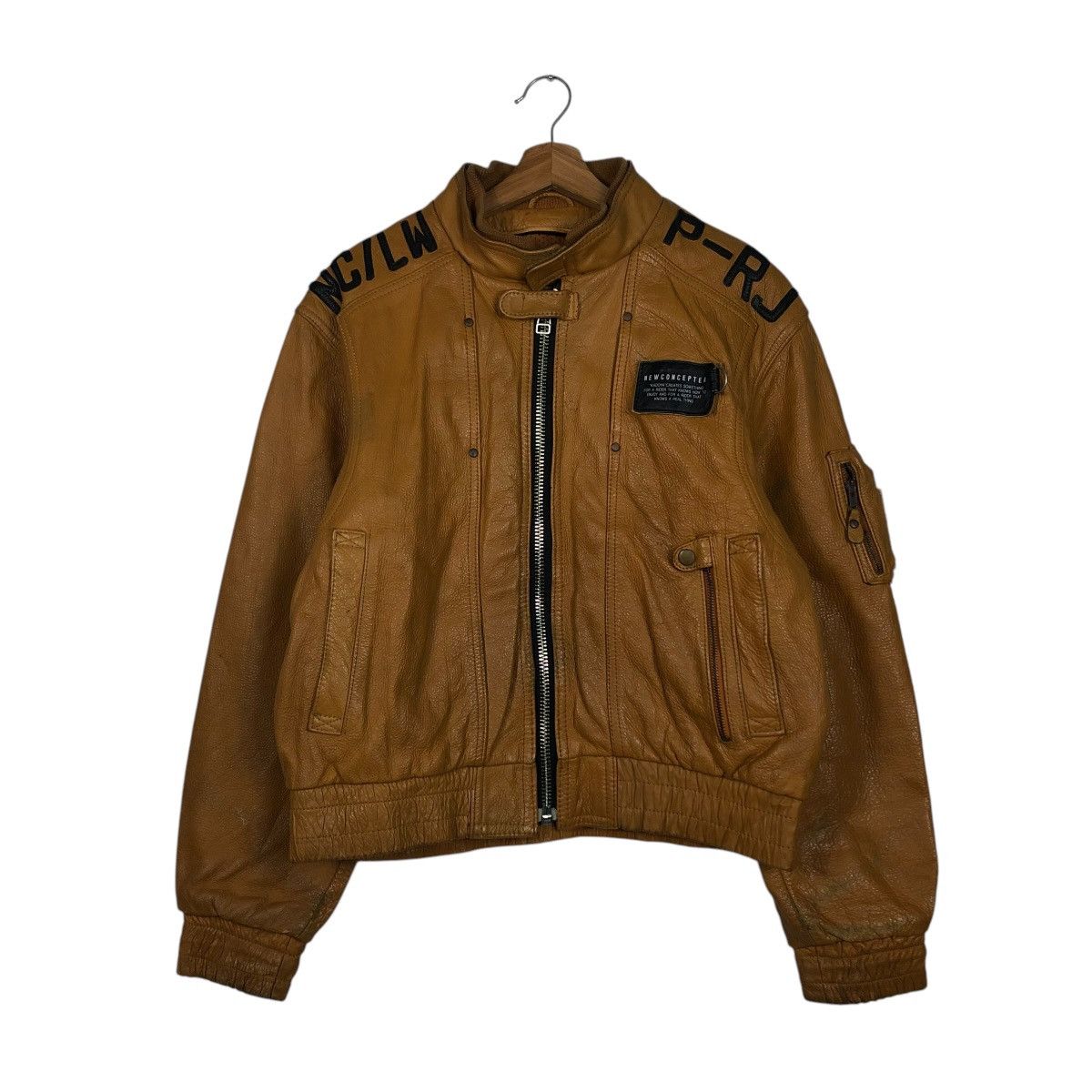 Kadoya 🔥VINTAGE LEATHER JACKET NEW CONCEPTOR KADOYA RACING MOTOR Size US L / EU 52-54 / 3 - 3 Thumbnail