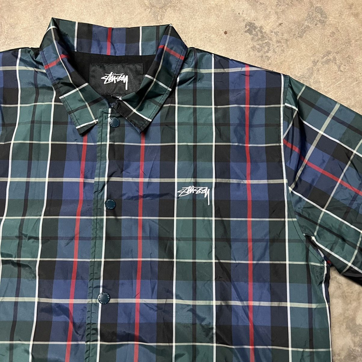 Hypebeast × Stussy Stussy Streetwear Plaid Windbreaker Jacket Size US L / EU 52-54 / 3 - 4 Thumbnail