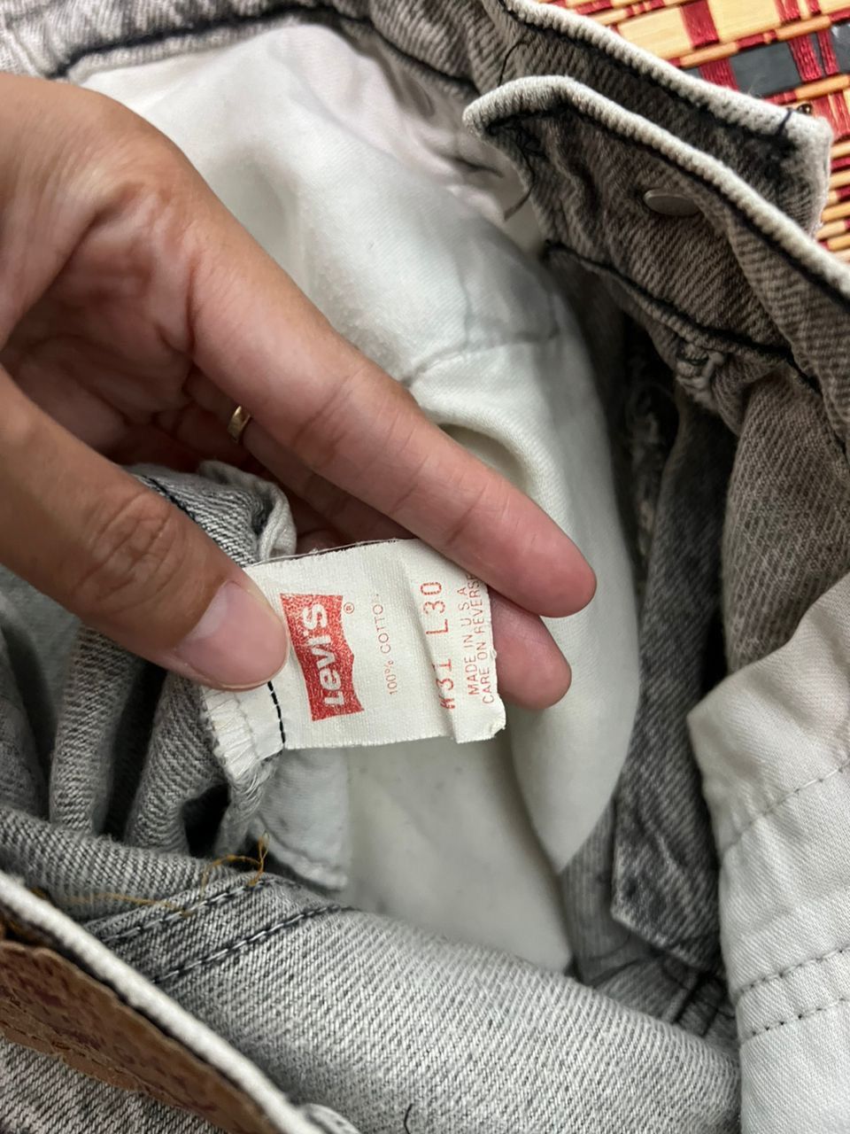 Levi's Vintage 90’s Levis 505 Snow Wash Size US 30 / EU 46 - 11 Thumbnail