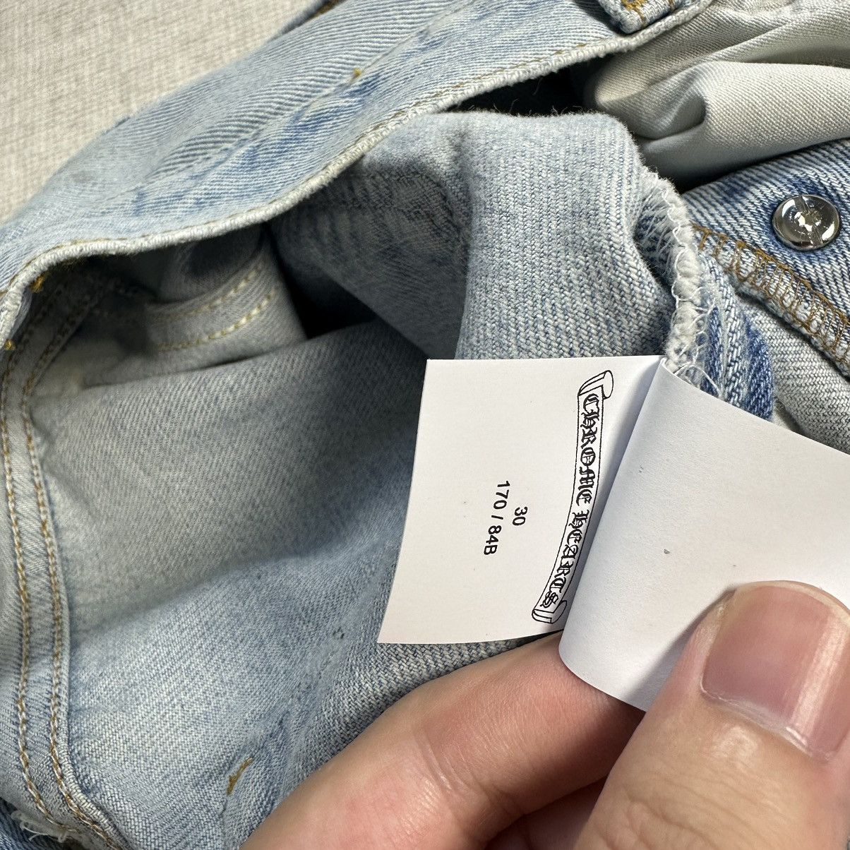 Chrome Hearts Chrome Hearts Light Wash Criss Patches Jeans size 30 Size US 30 / EU 46 - 17 Thumbnail