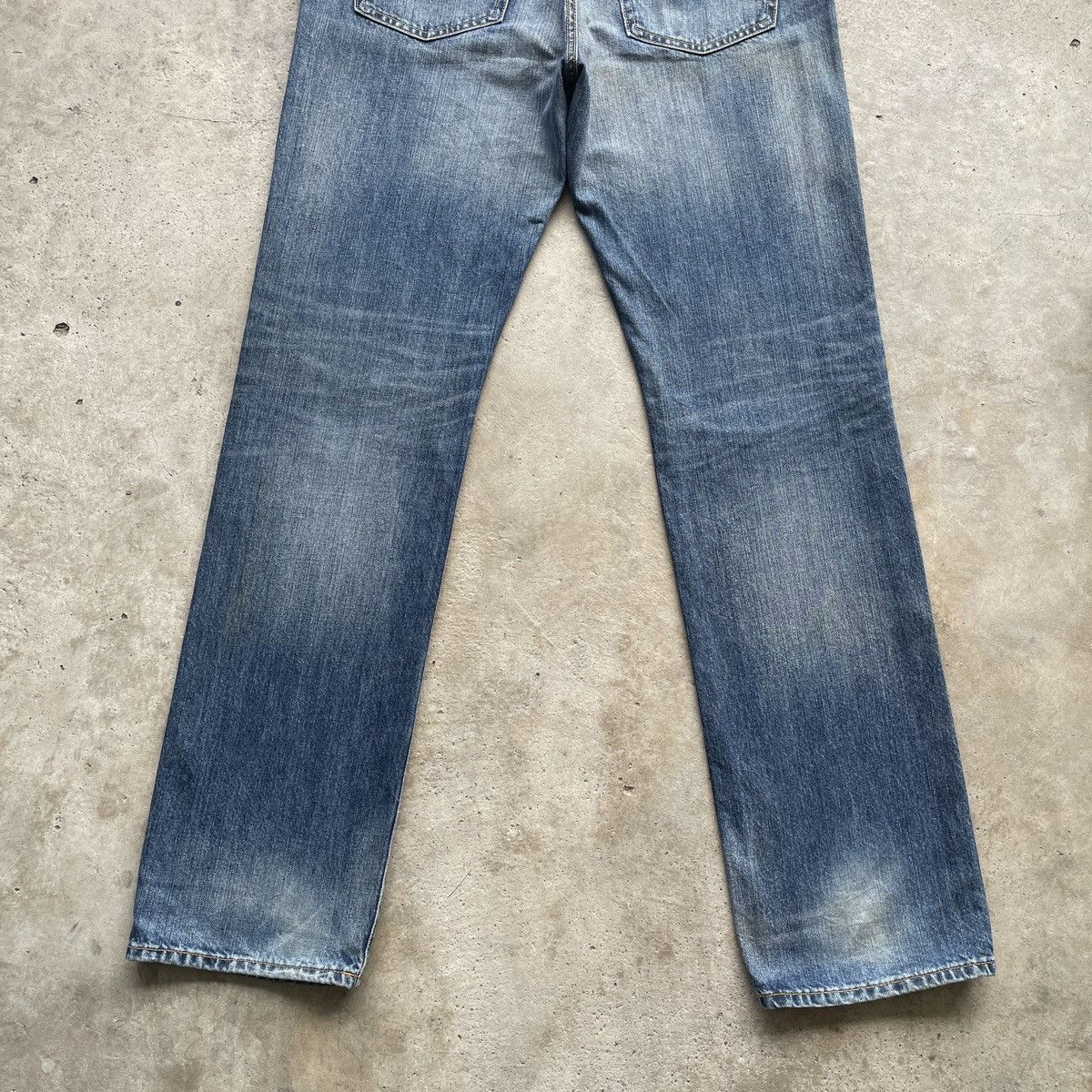 Japanese Brand Vintage Japanese Faded Denim Distressed Jeans Pants W34 Size US 34 / EU 50 - 10 Thumbnail
