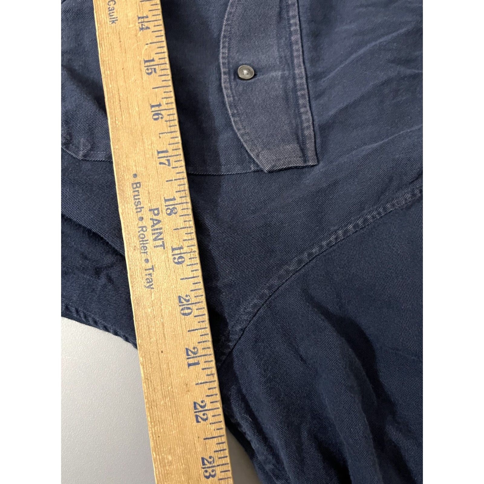 Michael Kors Michael Kors Slim Fit Button-Up Shirt Mens XL Navy Blue Long Sleeve Size US XL / EU 56 / 4 - 5 Thumbnail