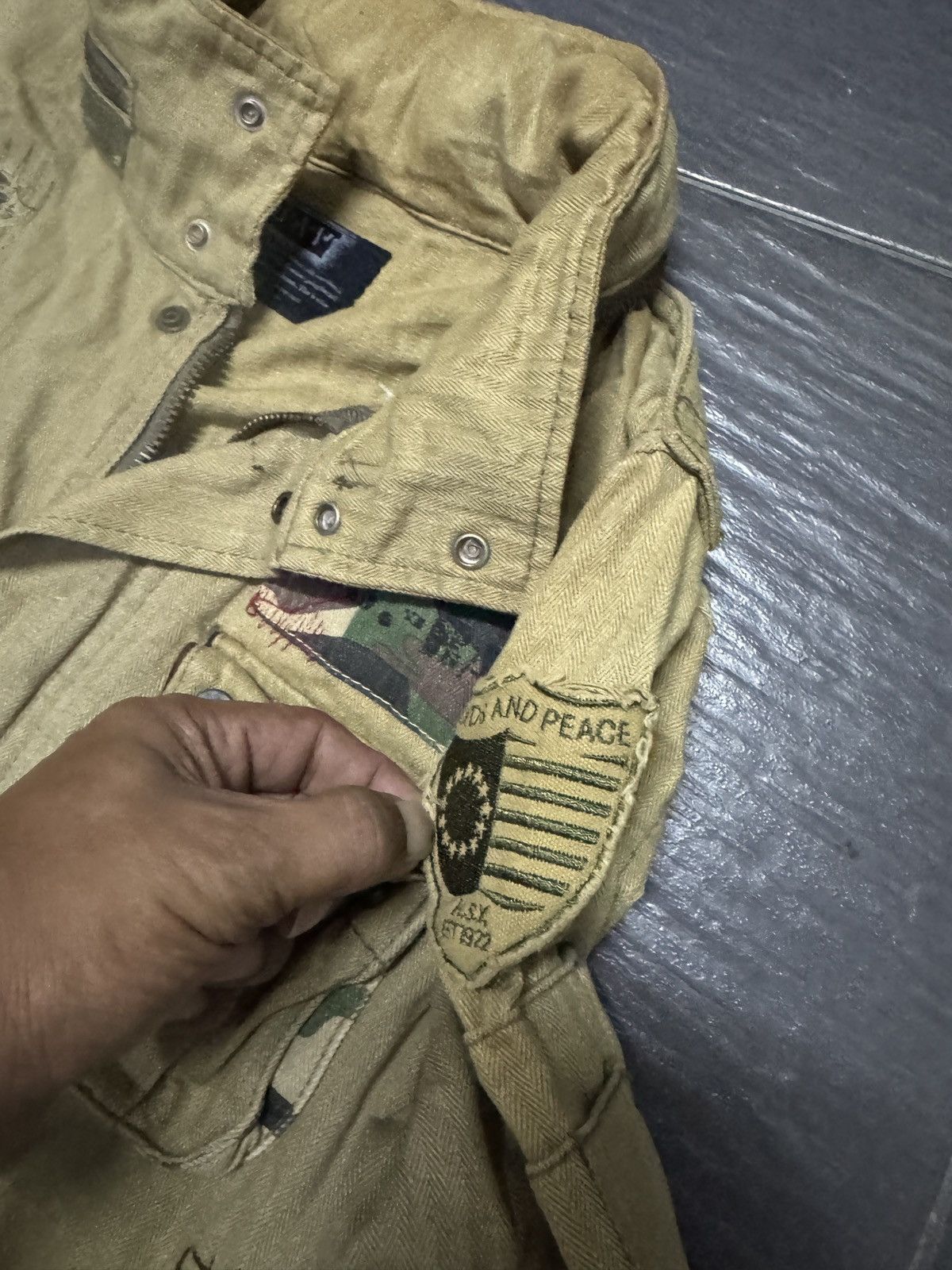 Japanese Brand BOND AND PEACE BORO STYLE ARMY JACKET Size US M / EU 48-50 / 2 - 4 Thumbnail