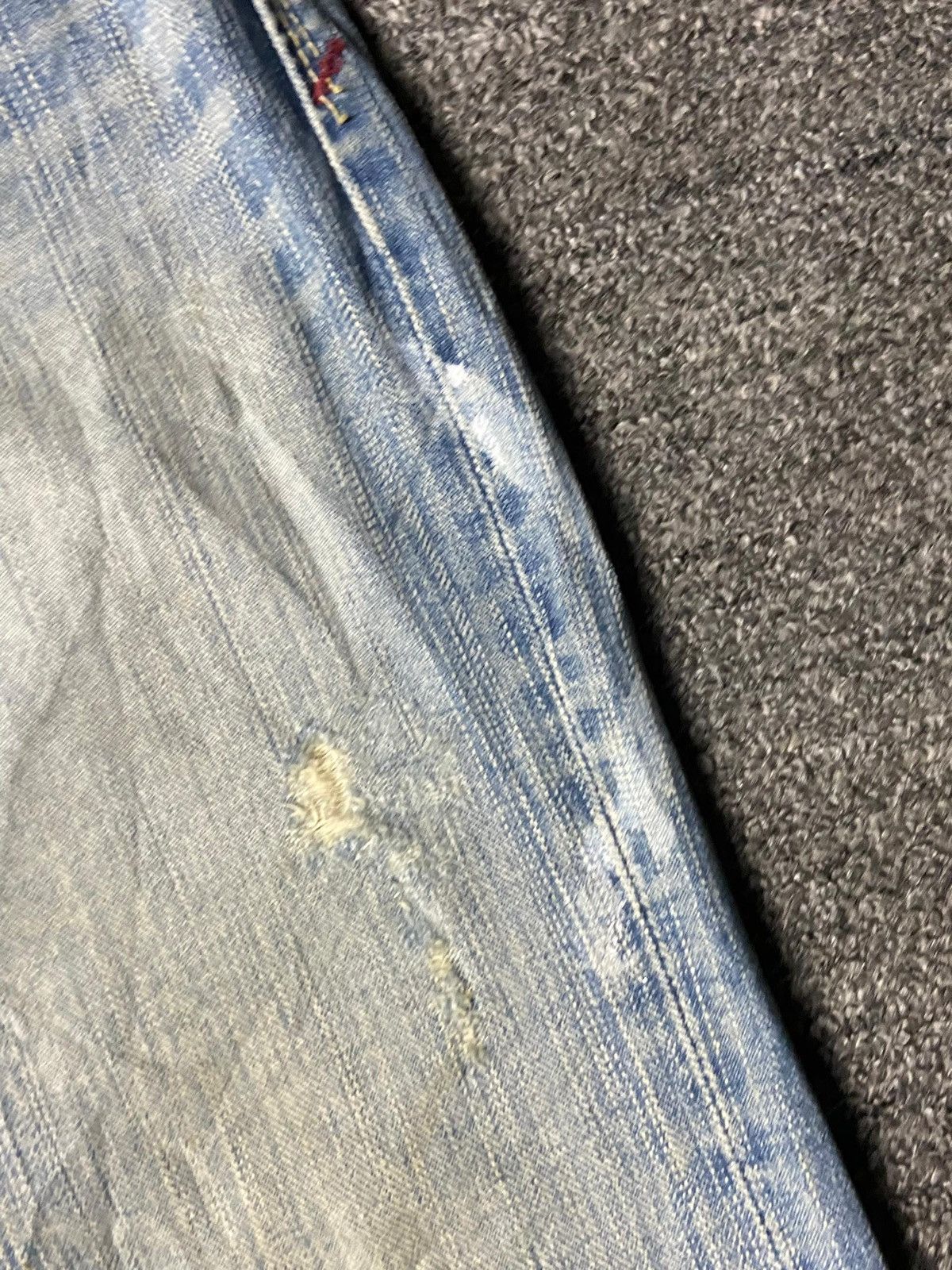 Japanese Brand Liberto XXX Distressed Ripped Denim Jeans (165) Size US 32 / EU 48 - 16 Thumbnail