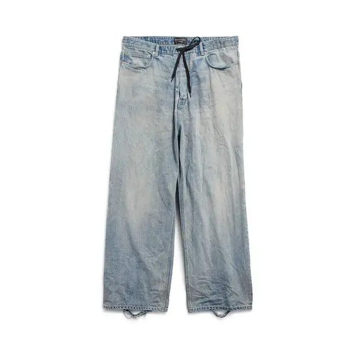 Balenciaga o1la1rc1a0526 555 / Oversized Baggy Pants in Blue Size 27" / US 4 / IT 40 - 1 Thumbnail