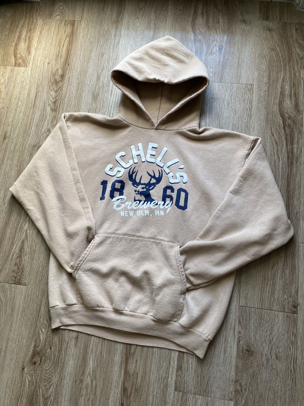 Vintage 00s Brewery Beer Deer Hoodie Size US L / EU 52-54 / 3 - 4 Thumbnail
