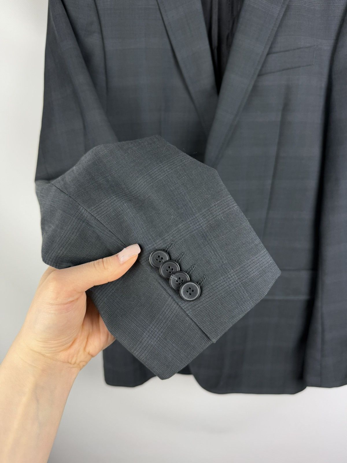 Hugo Boss Hugo Boss Aiko1/Heise Wool Plaid 2 Piece Suit Blazer Pants Size 40L - 7 Thumbnail
