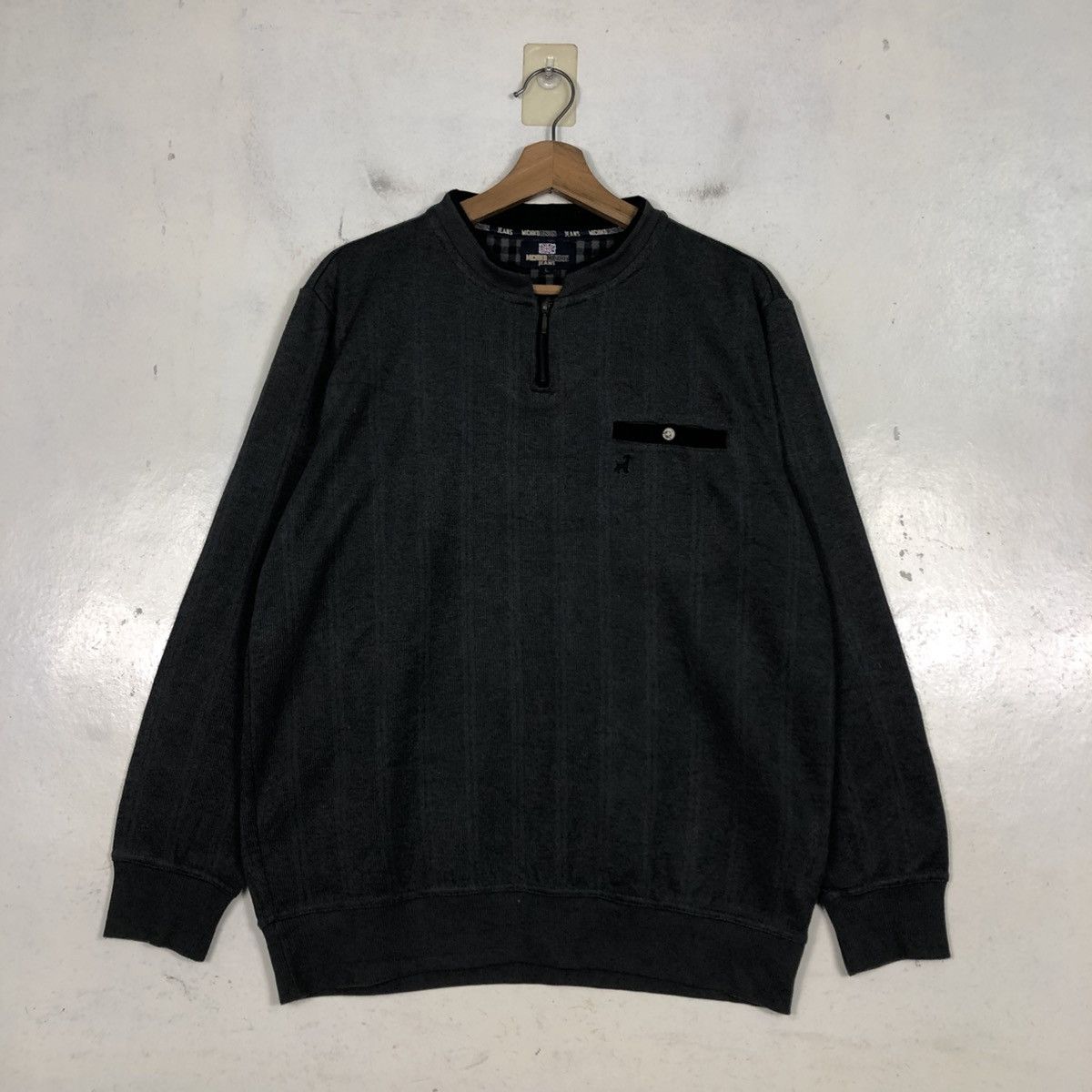 Japanese Brand 📌Vintage Sweatshirt Collar Michiko London Jeans Size US L / EU 52-54 / 3 - 3 Thumbnail