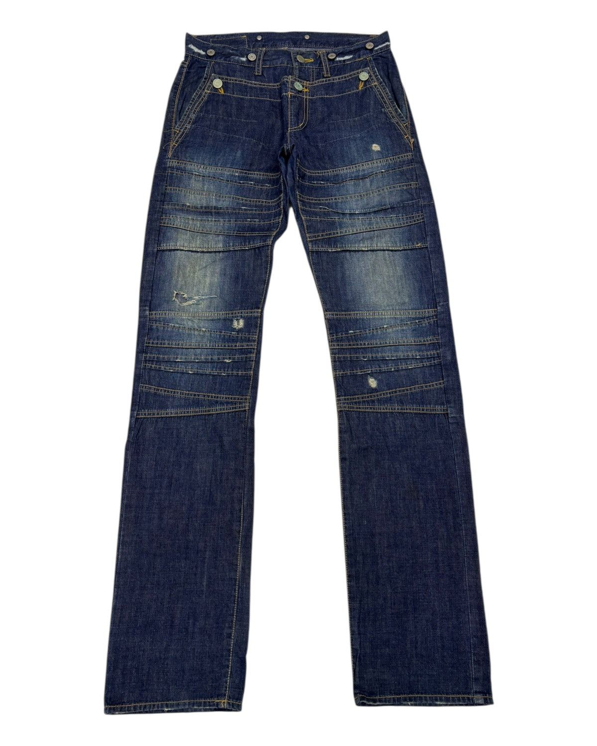 CABANE de ZUCCa CABANE DE ZUCCA KINKY PUNK STYLE DISTRESSED DENIM JEANS Size US 29 - 1 Thumbnail