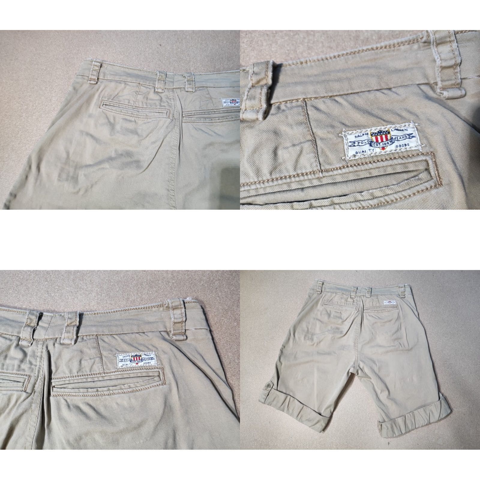 Polo Ralph Lauren Polo Ralph Lauren Vintage Chinos Womens Size 24 W24 Shorts Beige Pants Cuffed Size 42" / US 20 - 8 Thumbnail