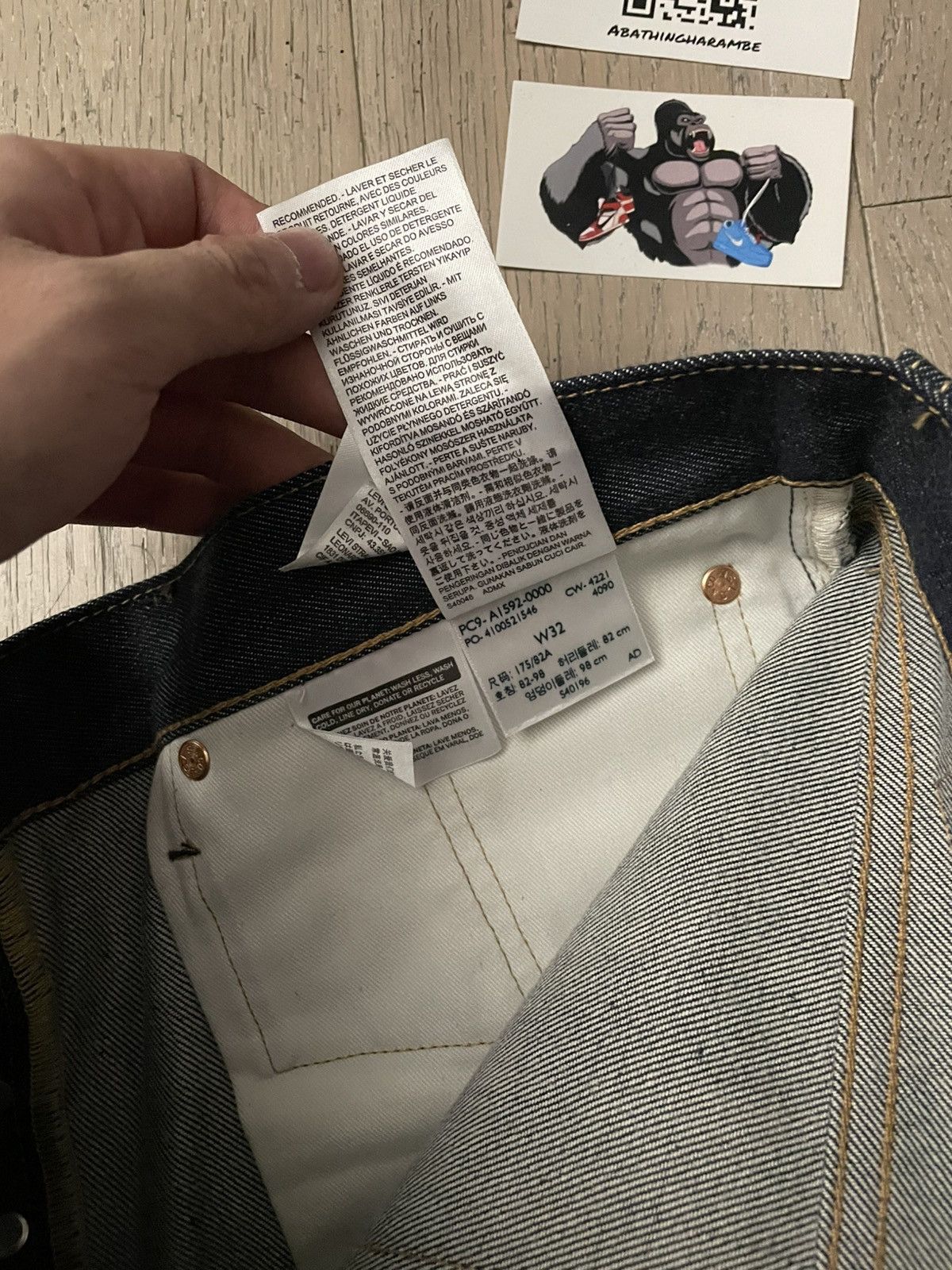 DENIM TEARS Denim Tears Stussy 501 Jean Raw Denim Size US 32 / EU 48 - 7 Thumbnail