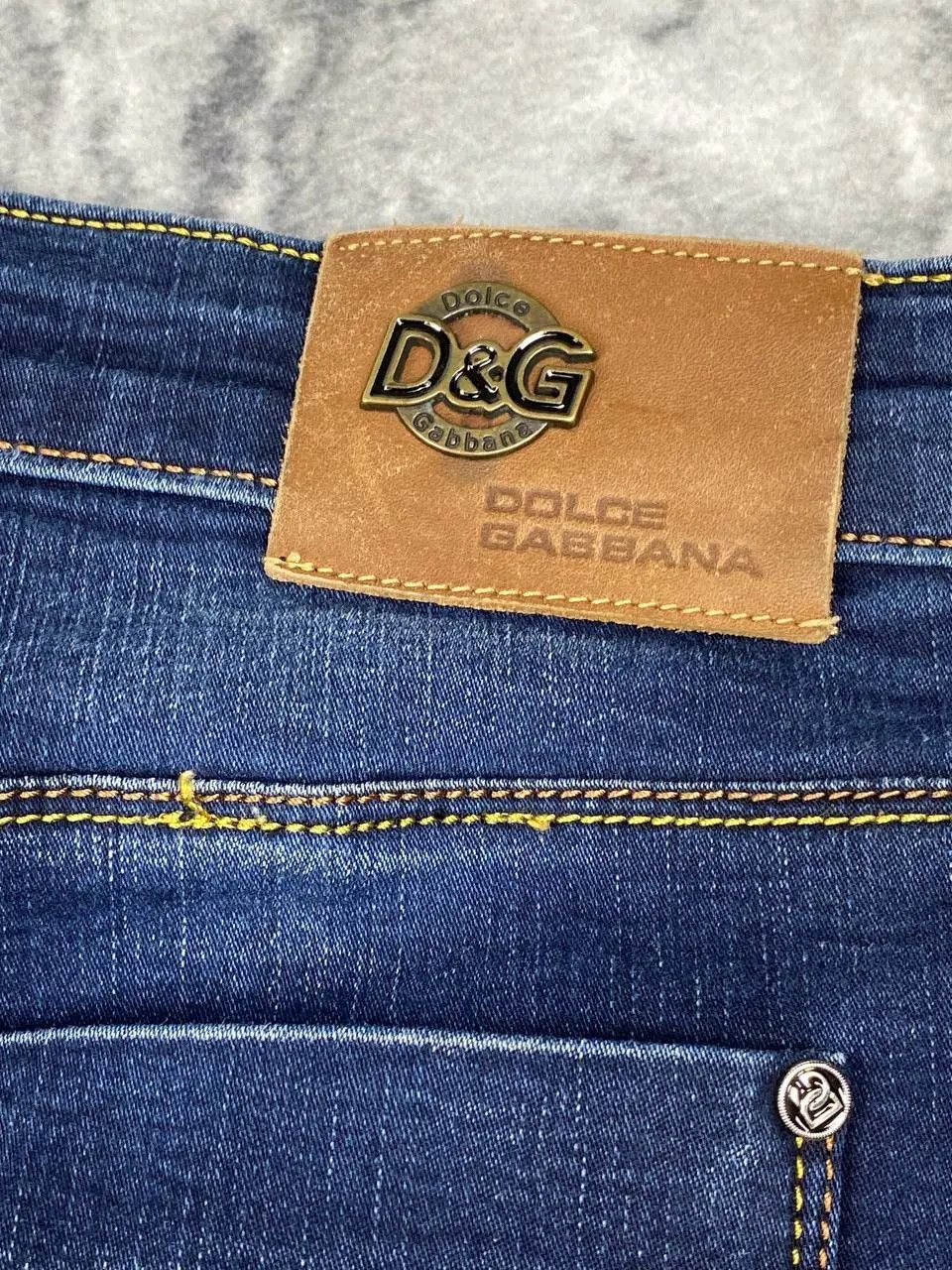 Dolce & Gabbana Vintage Dolce Gabbana Mini Logo Denim Jeans Baggy 90s Size US 33 - 10 Thumbnail