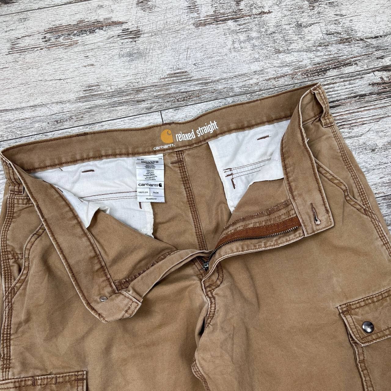 Carhartt Vintage Cargo Carhartt Workwear Pants Relax Fit Size US 36 / EU 52 - 14 Thumbnail