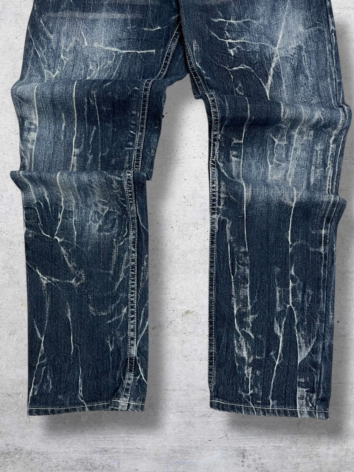 Hysteric Glamour 90S TRIBAL STORM NYLAUS WING DAICOCK PUNK DISTRESSED DENIM Size US 28 / EU 44 - 8 Thumbnail