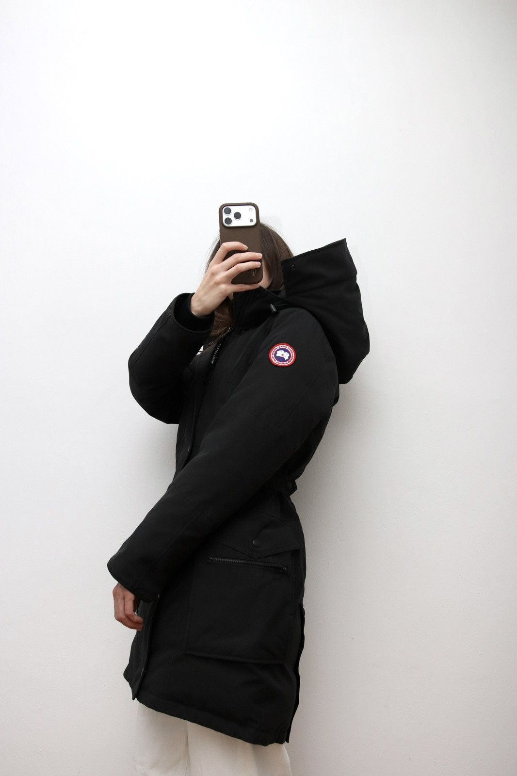 Canada Goose Canada Goose Black Down Parka Adjustable Waist Modern Fit Size S / US 4 / IT 40 - 1 Thumbnail