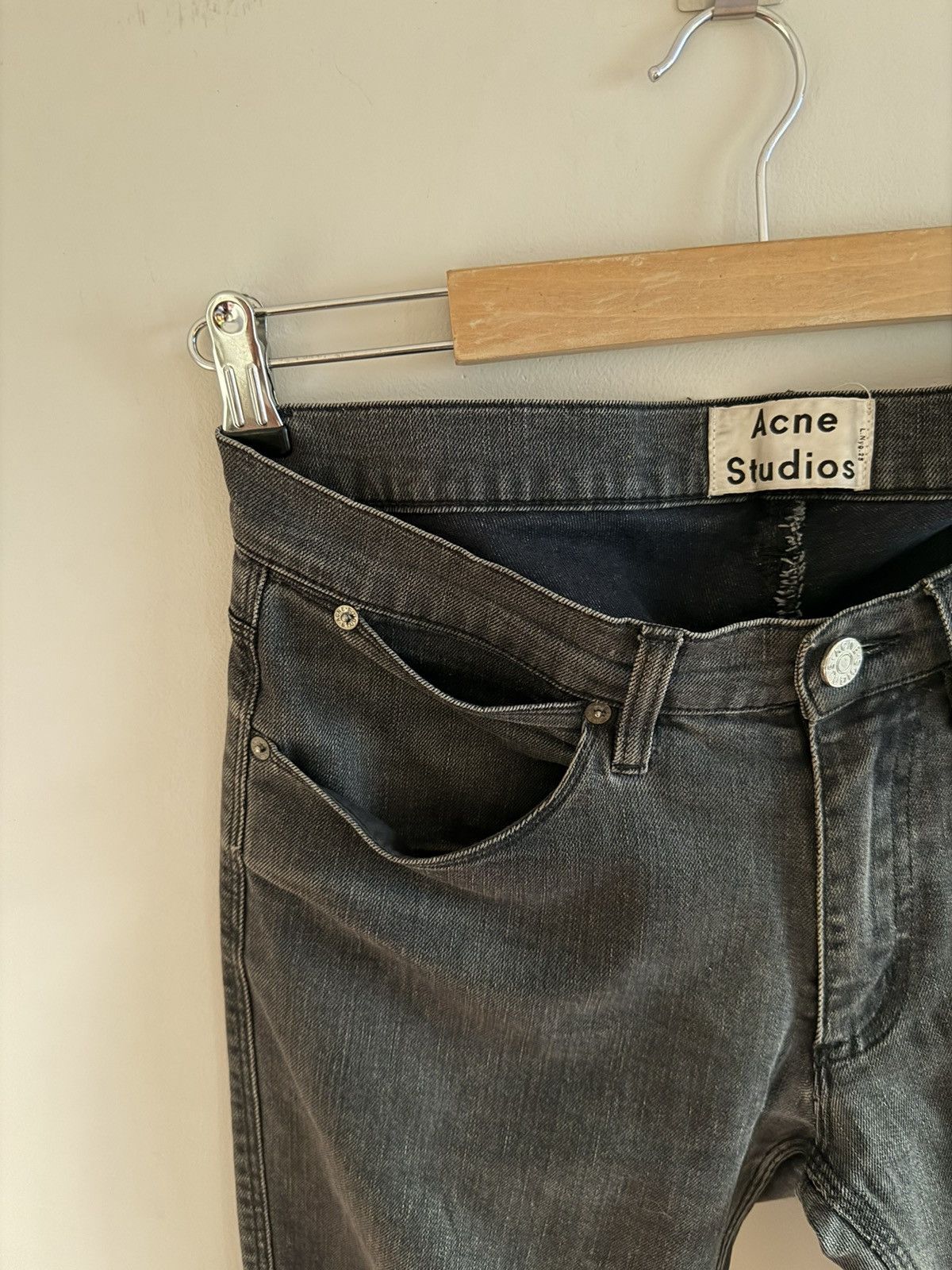 Acne Studios Acne Studios Max Used Cash Washed Black Slim Jeans Size US 30 / EU 46 - 9 Thumbnail