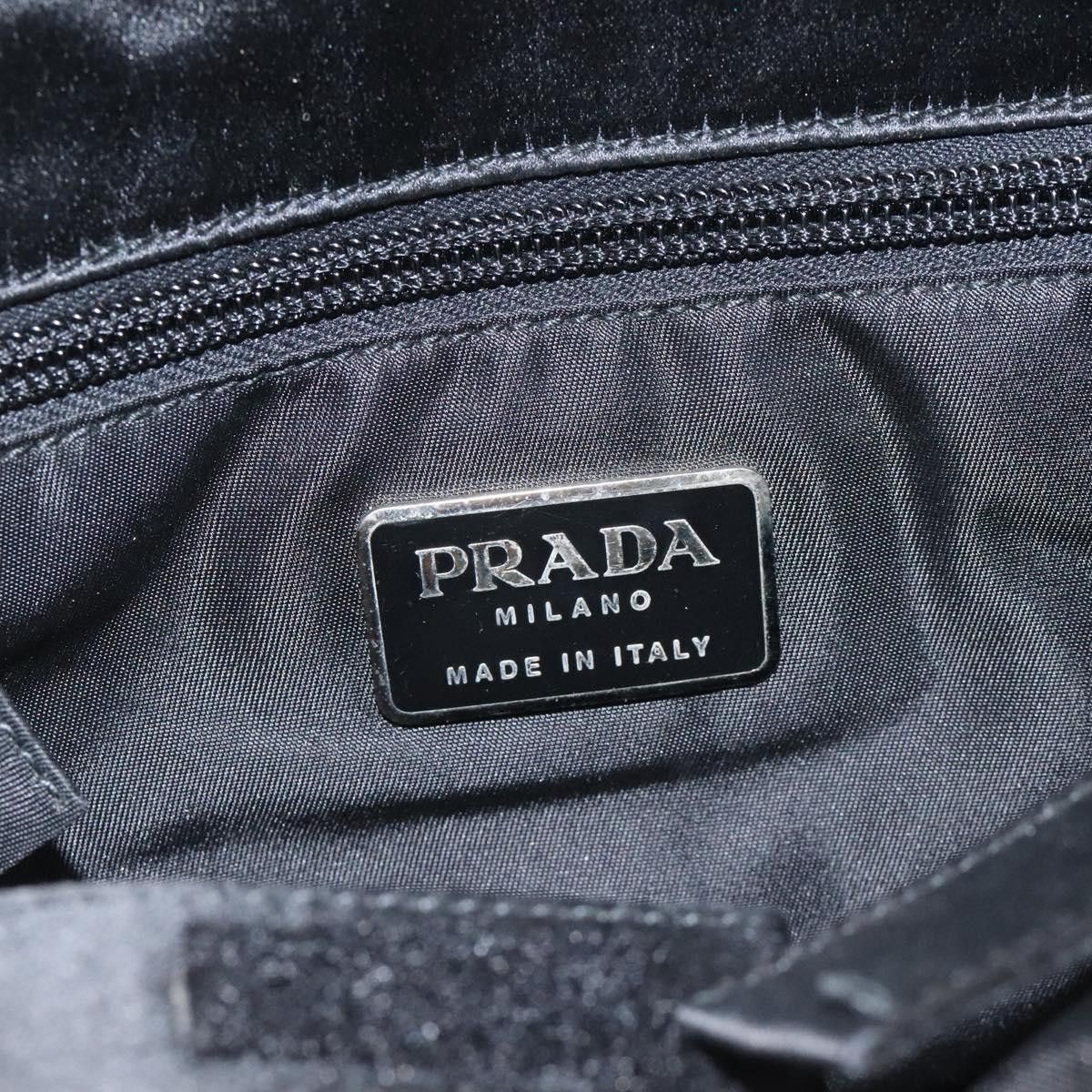 Prada PRADA Hand Bag Satin Black Size ONE SIZE - 15 Thumbnail