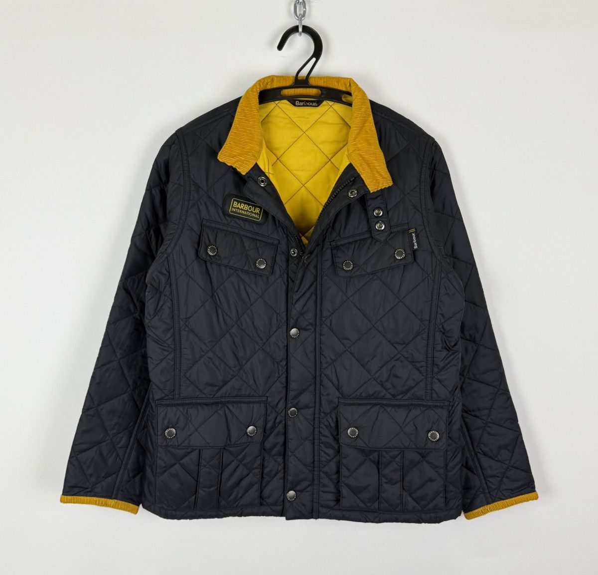 Barbour Barbour International Quilted Ariel Full Zip Jacket Black Size US XXS / EU 40 - 1 Thumbnail