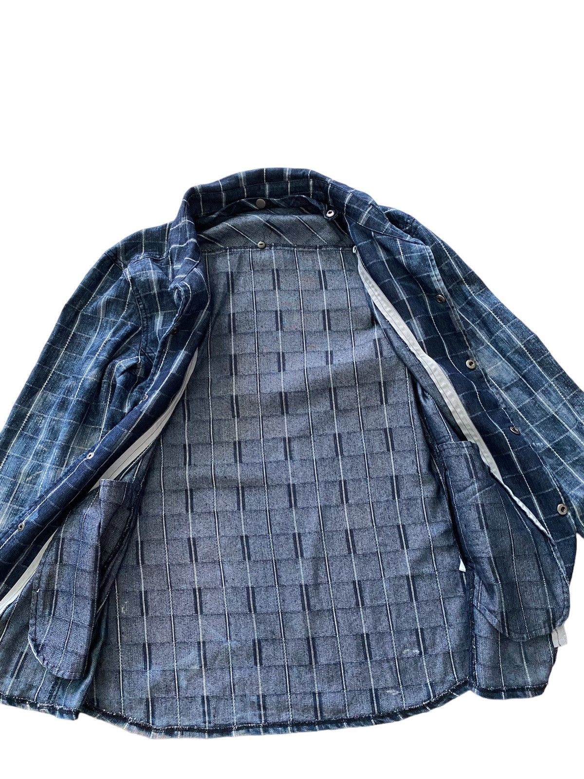 Blue Blue Japan × Japanese Brand Vintage Japanese 🇯🇵 patchwork Shirt Kapital design style Size US M / EU 48-50 / 2 - 7 Thumbnail