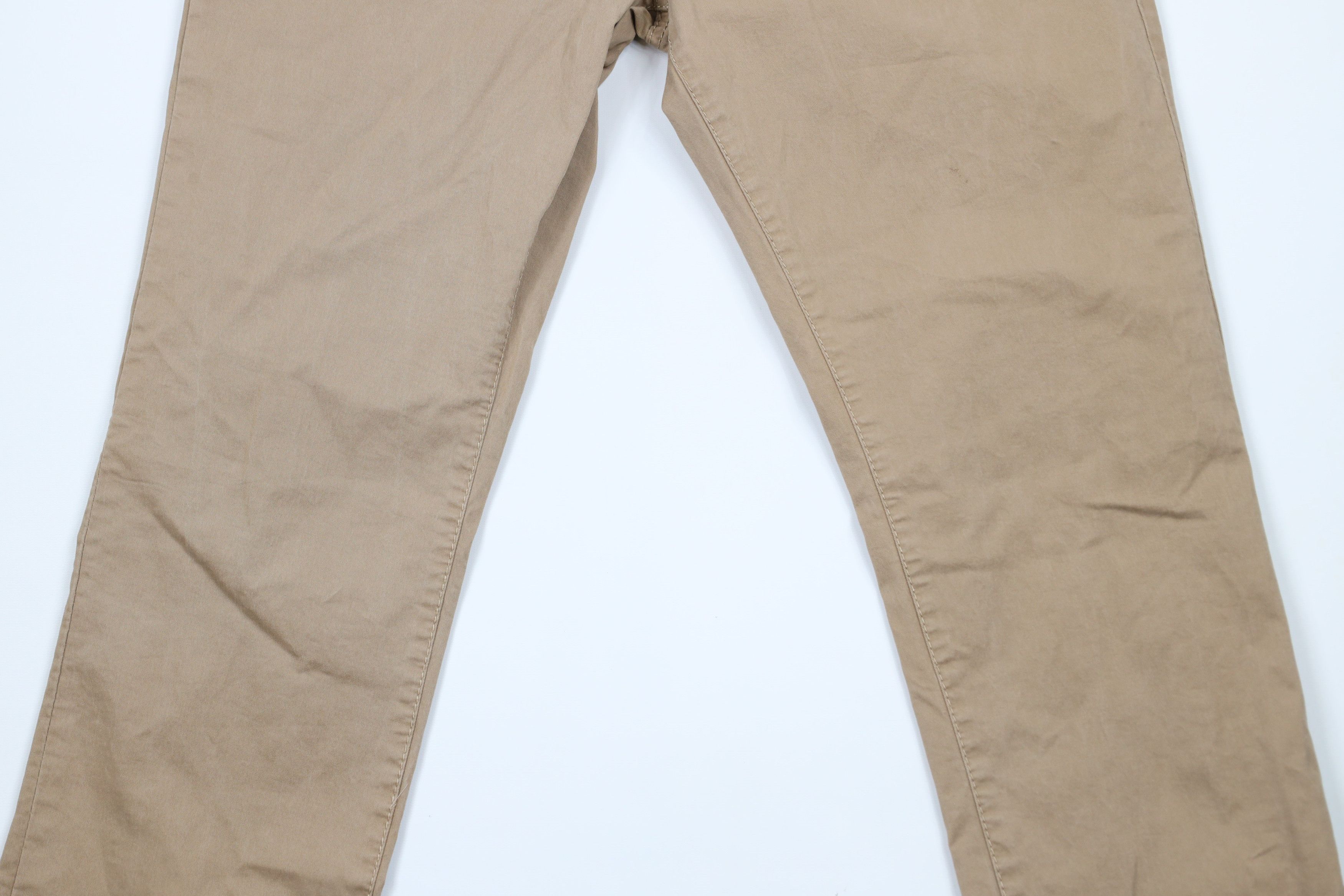 Vintage Buckle BKE Casuals Straight Leg Stretch Chino Pants Beige Size US 34 / EU 50 - 3 Thumbnail