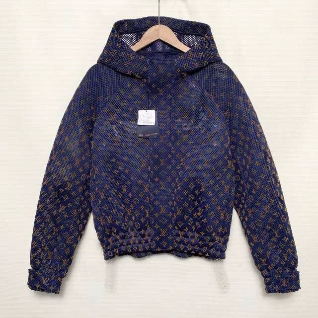 Louis Vuitton Louis Vuitton Gradient Mesh Logo Waist-Cinched Jacket Size US M / EU 48-50 / 2 - 1 Thumbnail