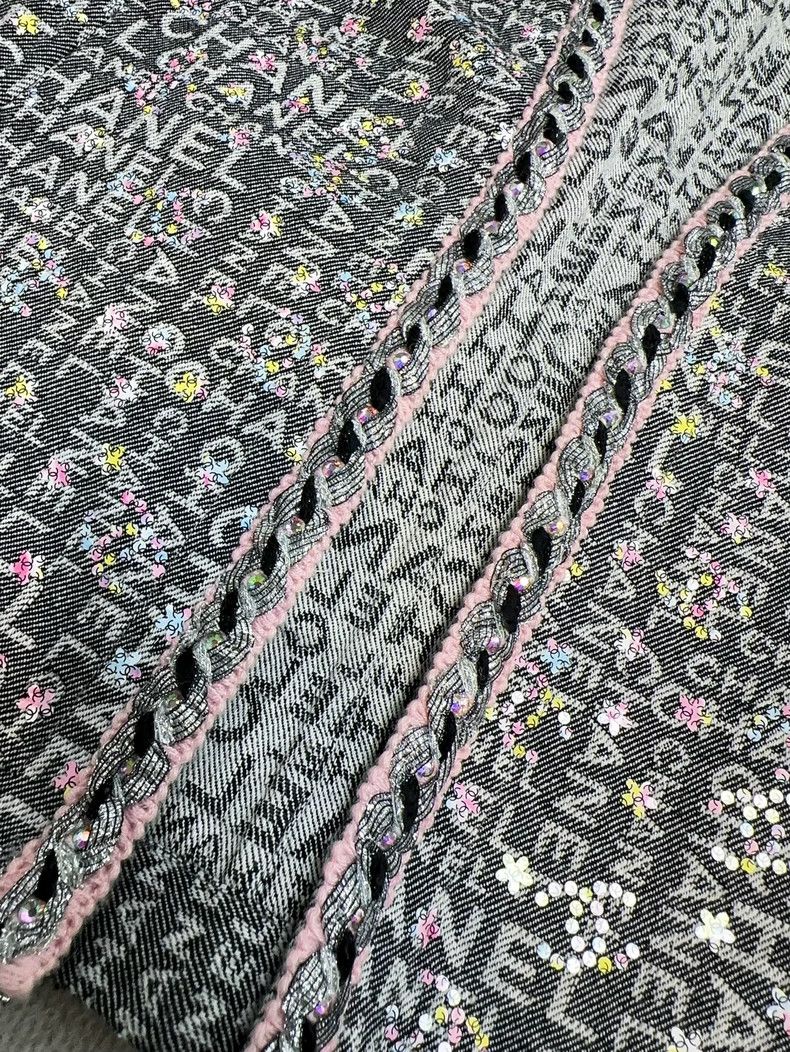 Chanel Chanel 24C show gray color beaded letter logo diamond roll Size XS / US 0-2 / IT 36-38 - 3 Thumbnail