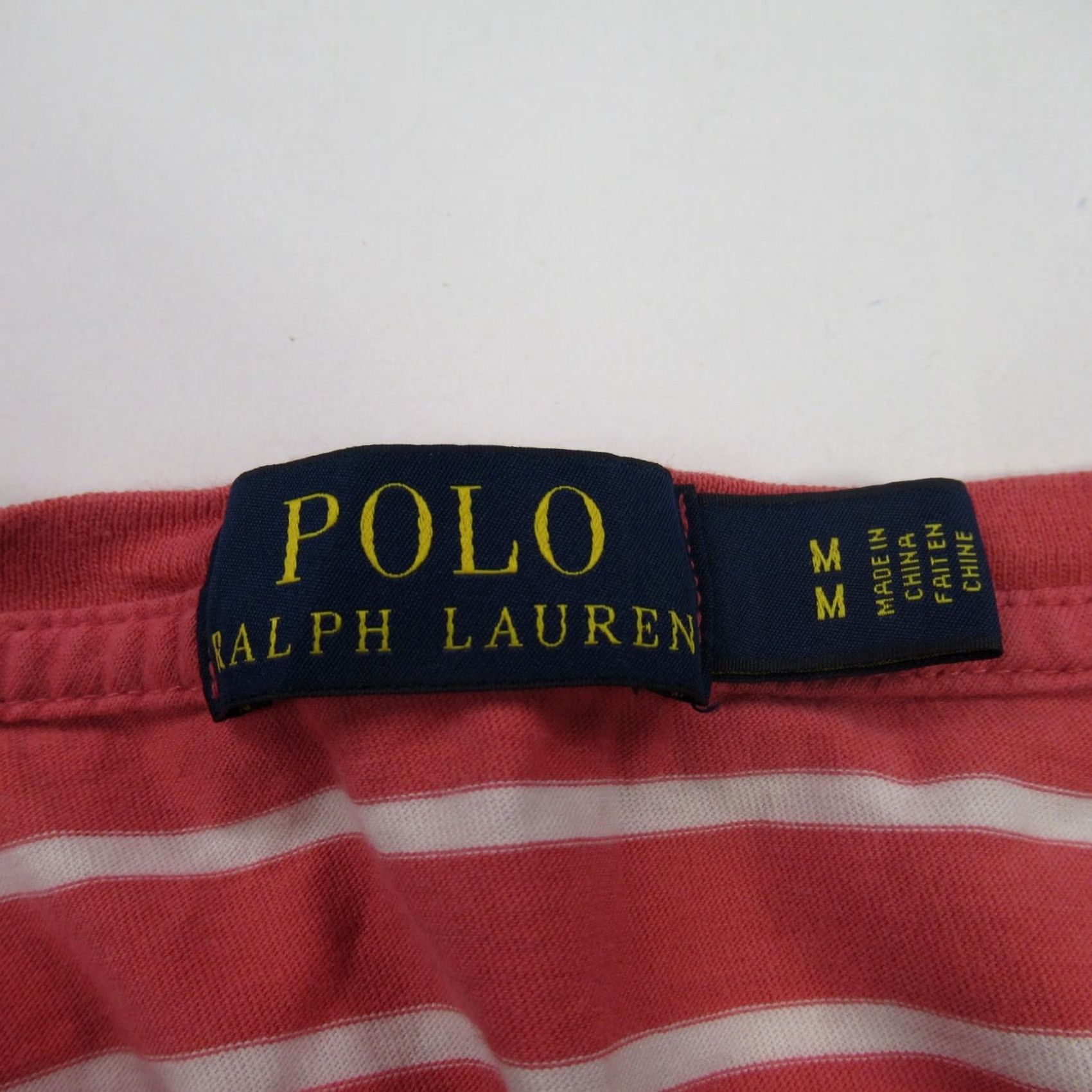 Polo Ralph Lauren Ralph Lauren Shirt Womens Medium Short Sleeve V Neck Pullover Stretch Stripe Shirt Size M / US 6-8 / IT 42-44 - 7 Thumbnail