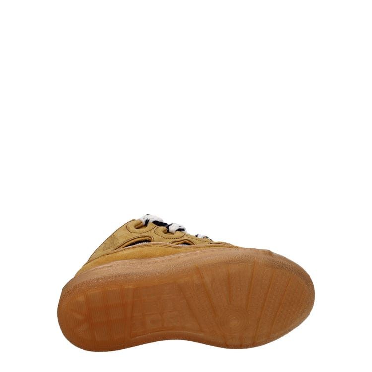Lanvin o1w1db11024 Curb Low Top Sneakers in Tan & Beige Size US 11 / EU 44 - 5 Thumbnail