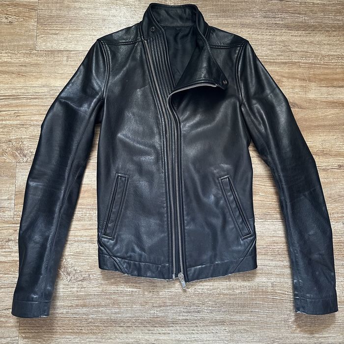 Rick Owens RARE Rick Owens FW11 Bauhaus Molino Leather Jacket | Grailed