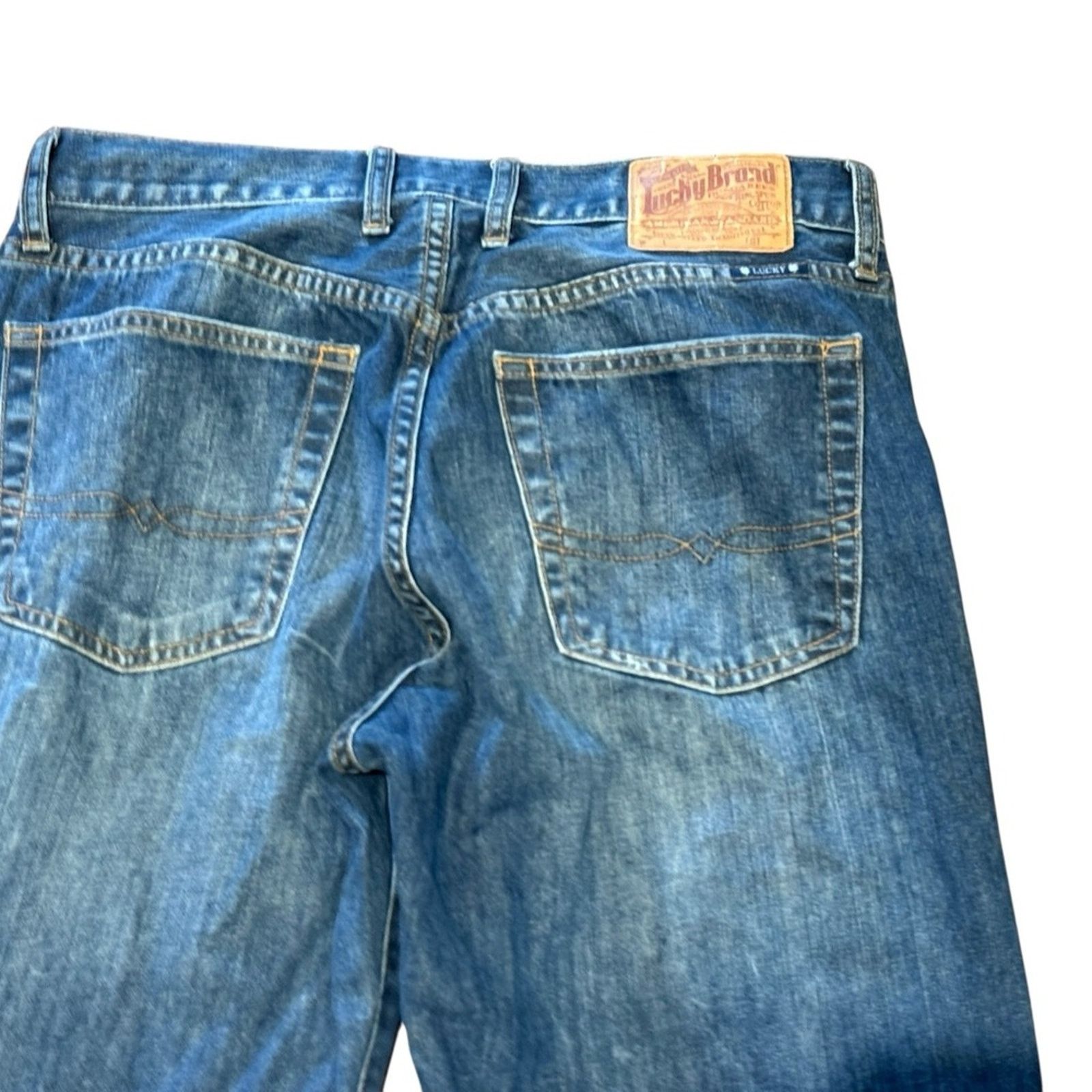 Lucky Brand Lucky Brand 181 Relaxed Straight Jeans Mens Size 32 x 32 Size US 32 / EU 48 - 3 Thumbnail