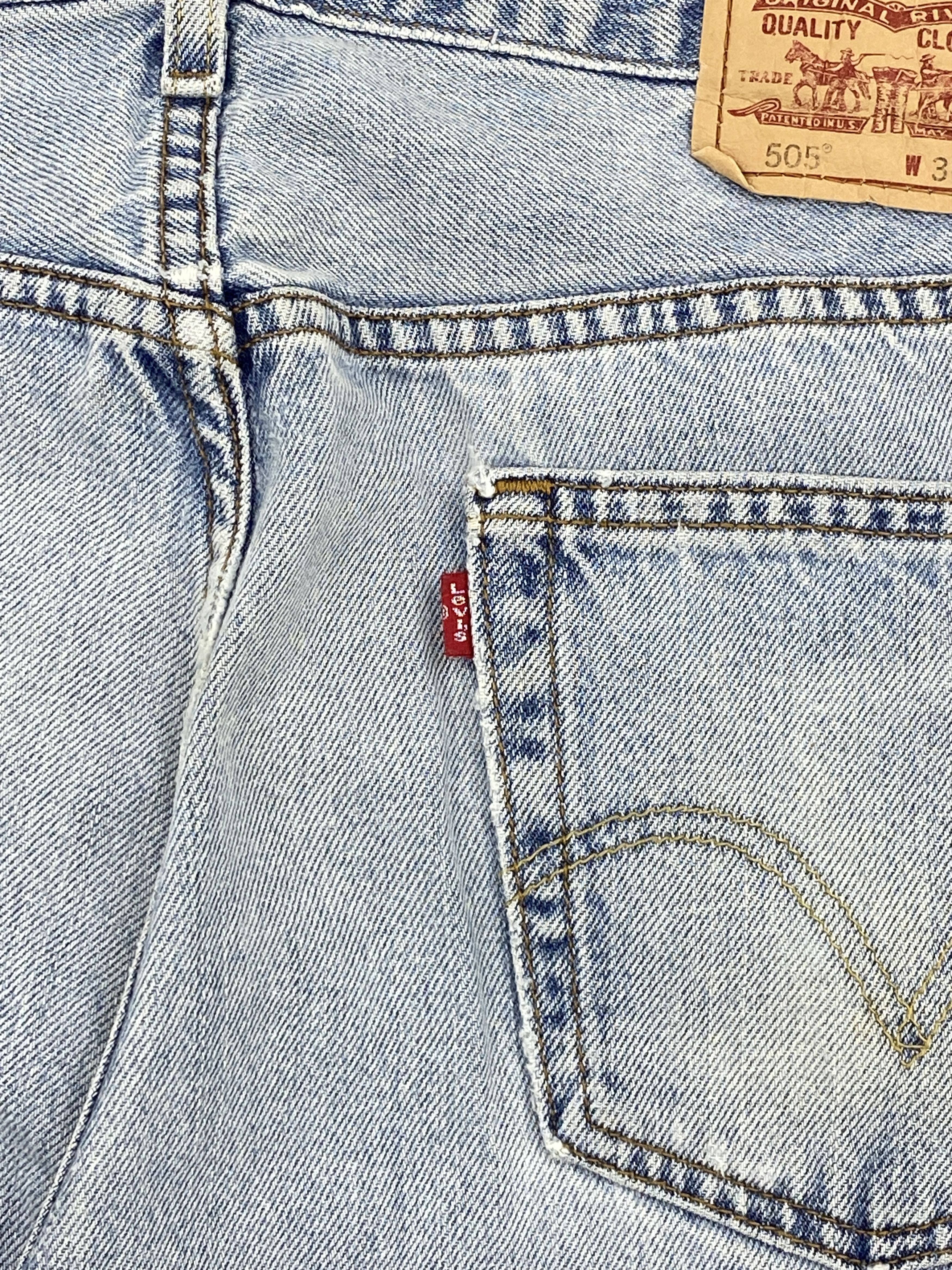 Levi's Light Washed Vintage Levis 505 Jeans DP2621 Size US 34 / EU 50 - 6 Thumbnail