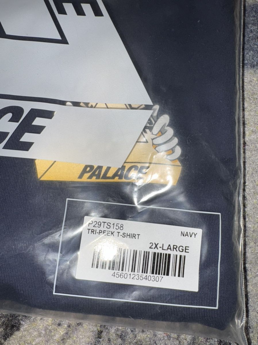 Palace Palace Tri-Peek T-Shirt Navy Size US XXL / EU 58 / 5 - 3 Thumbnail