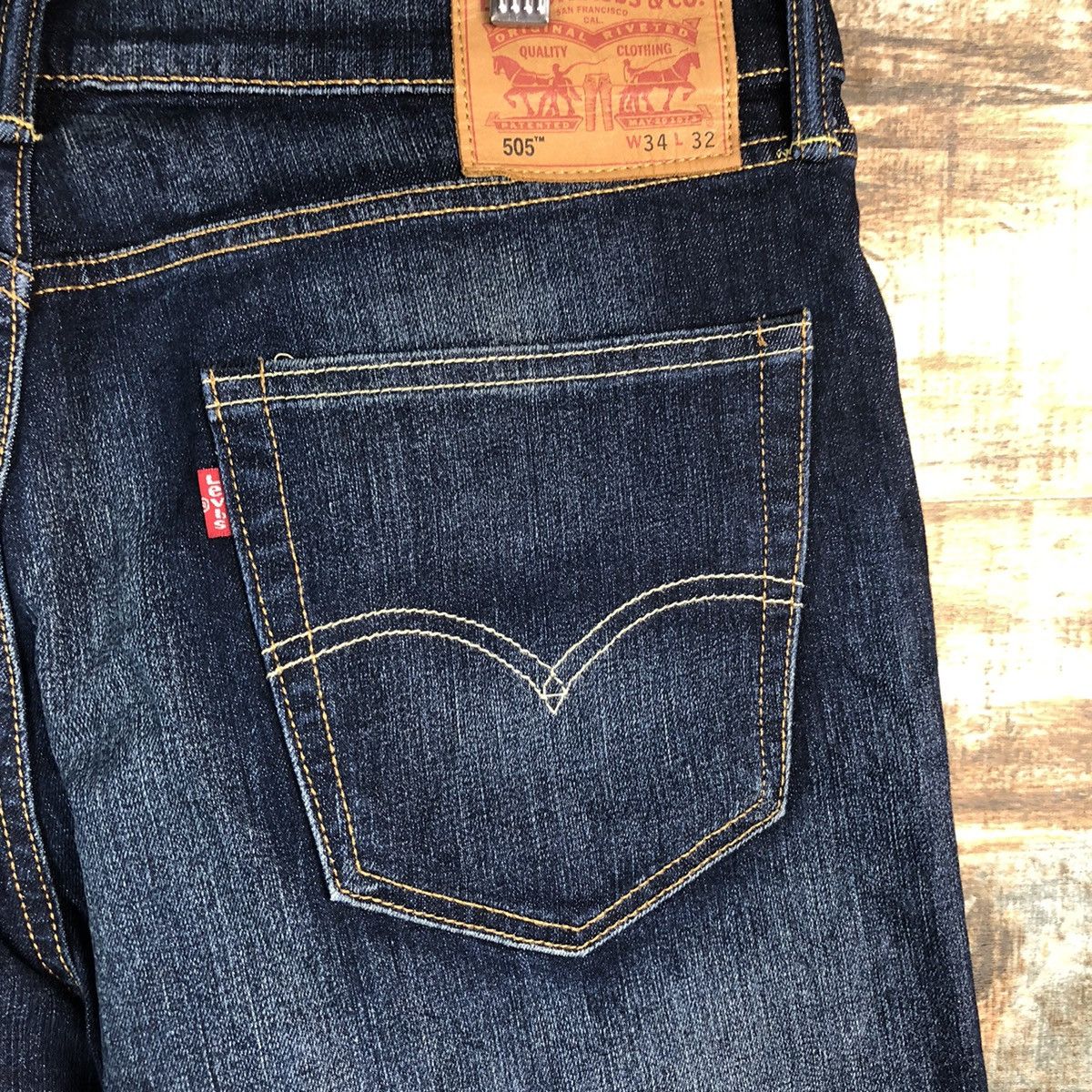 Levi's Levis 505 Blue Denim Pants #A2619 Size US 34 / EU 50 - 17 Thumbnail