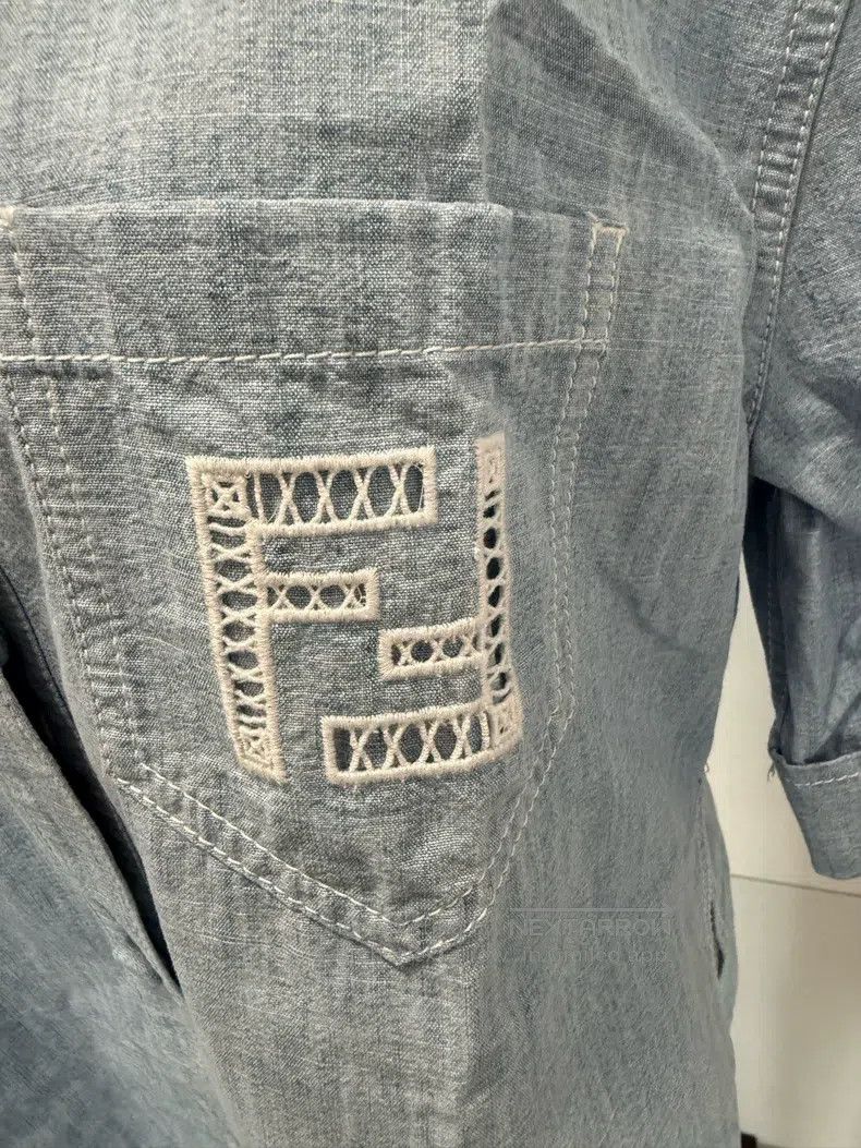 Other Fendi FF Lace Short Sleeve Shirt Size XS / US 0-2 / IT 36-38 - 5 Thumbnail