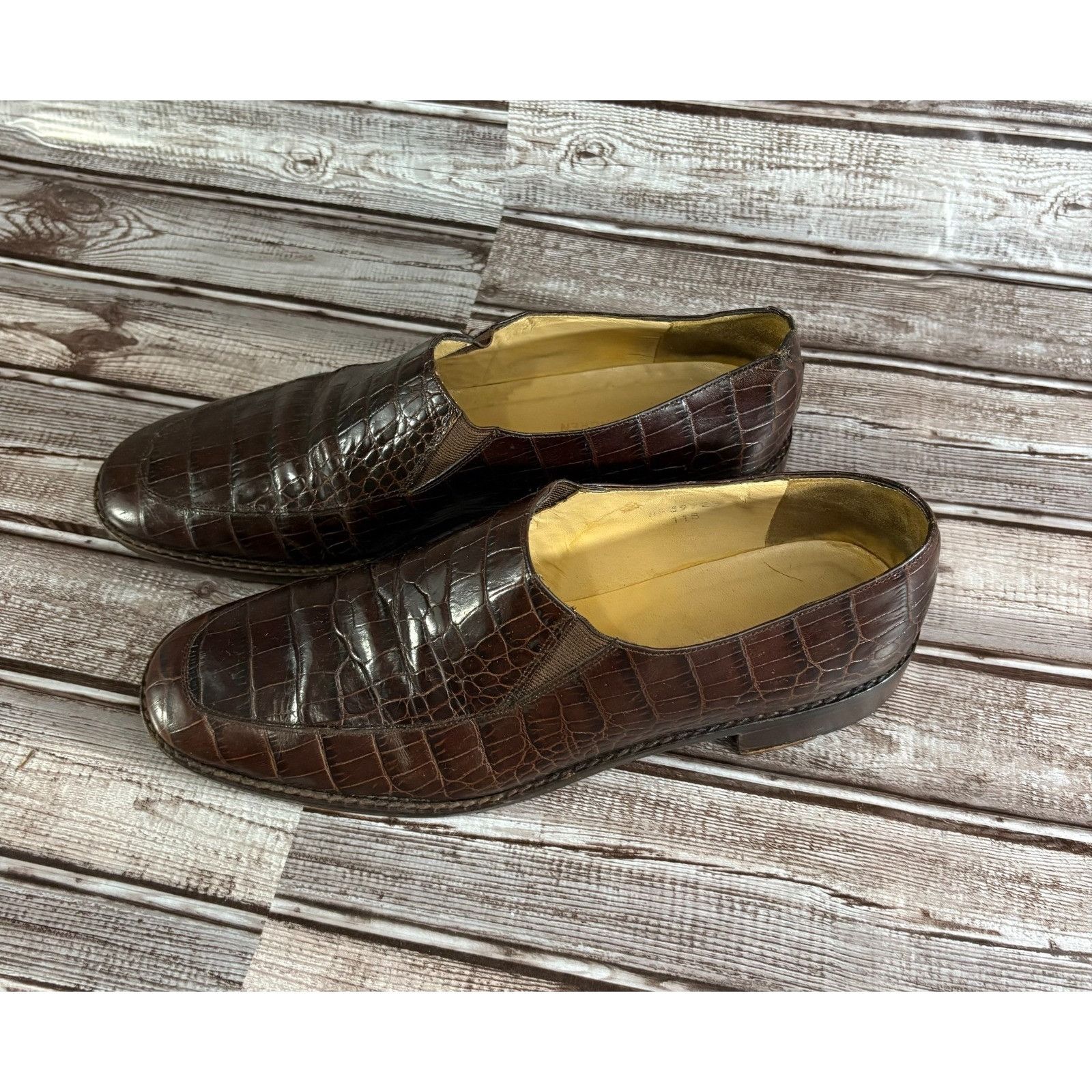 Ralph Lauren Ralph Lauren Alligator Crocodile Loafer shoes sz 11 B color Size US 11 / IT 41 - 2 Thumbnail