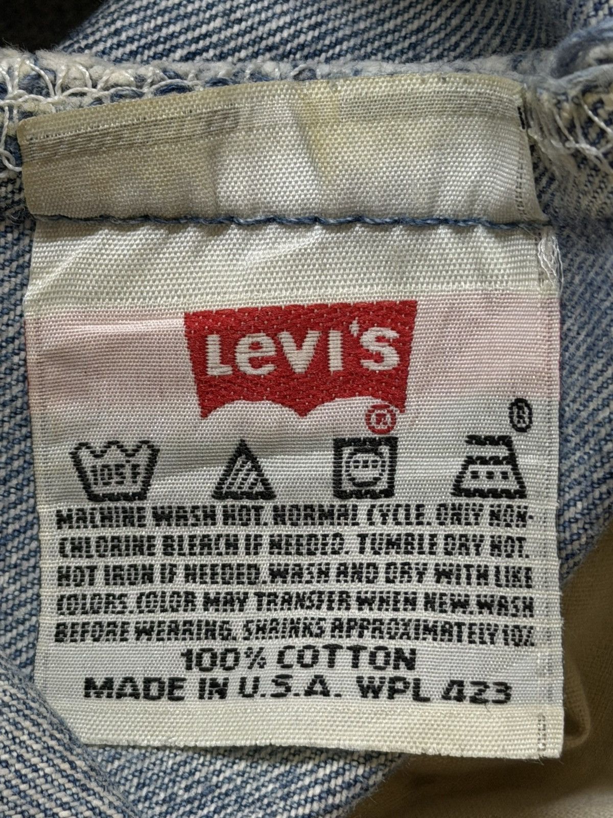 Levi's Vintage 90s Usa Levis 501xx Blue Faded Wash Distressed Jeans Size US 32 / EU 48 - 9 Thumbnail