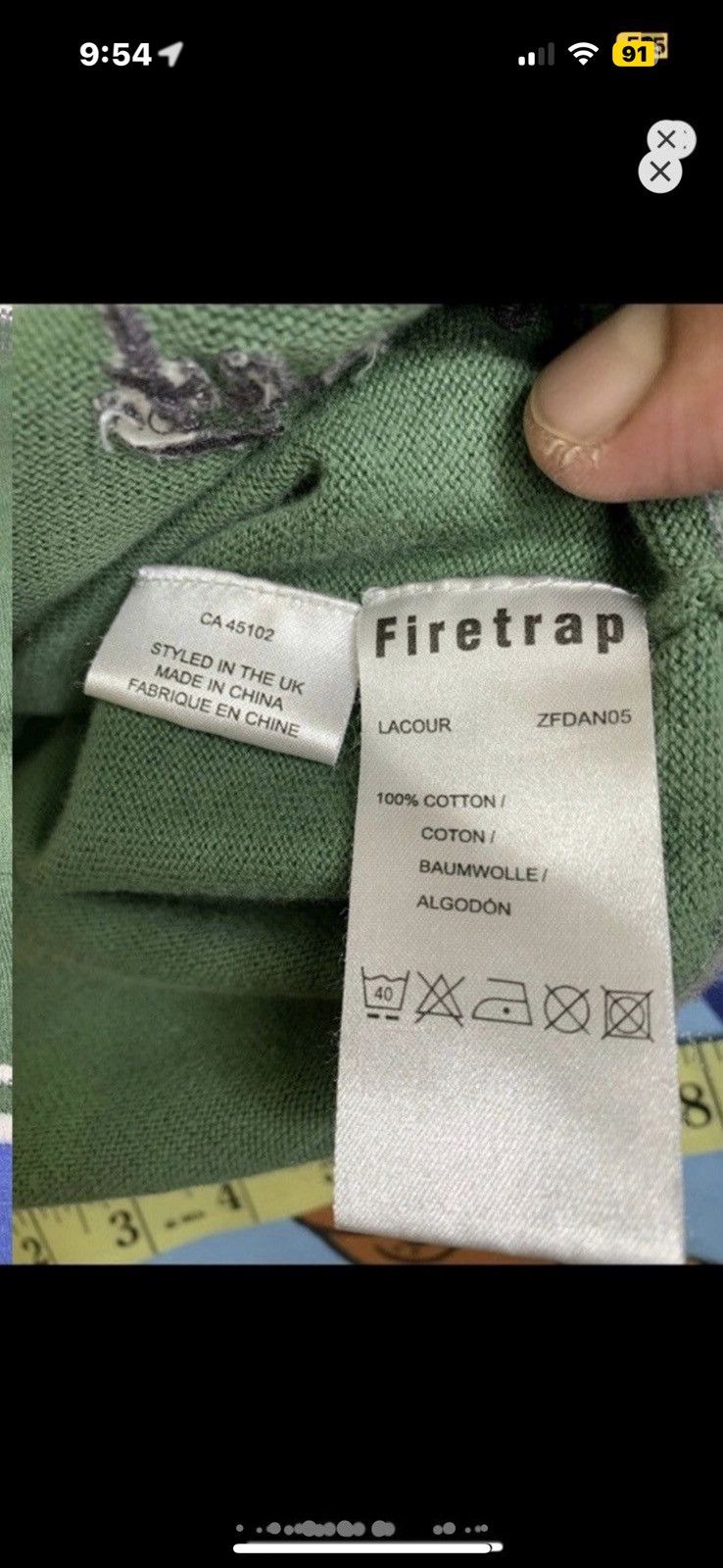 Vintage ***FINAL DROP***RARE FIRETRAP “WORLD IS YOURS” ZIP KNIT M Size US M / EU 48-50 / 2 - 9 Thumbnail