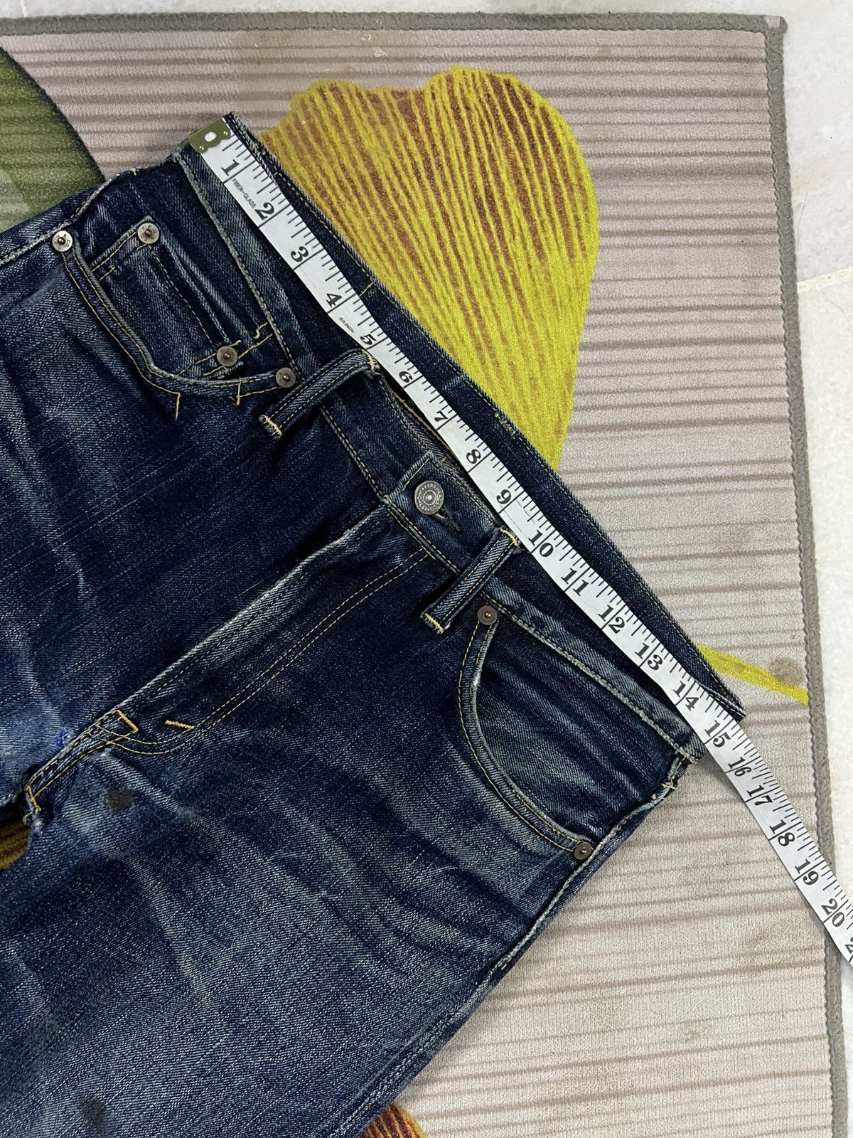 Japanese Brand × The Flat Head × Vintage VINTAGE THE FLAT HEAD DISTRESSED SELVEDGE JEANS Size US 29 - 3 Thumbnail