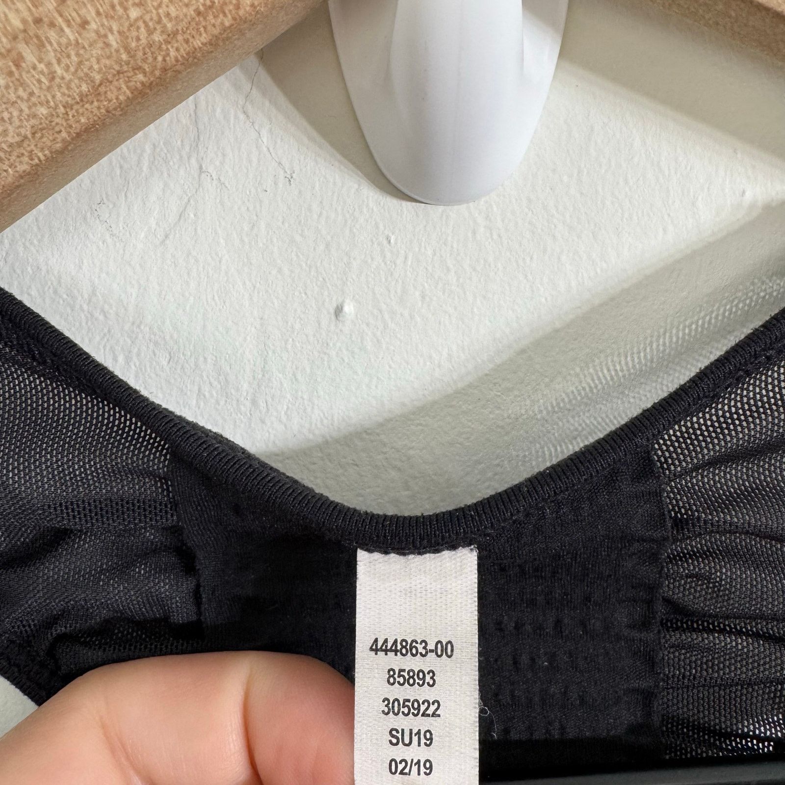 Athleta Athleta Bakasana Tank Top Black Ruched Mesh Size Small Size S / US 4 / IT 40 - 3 Thumbnail