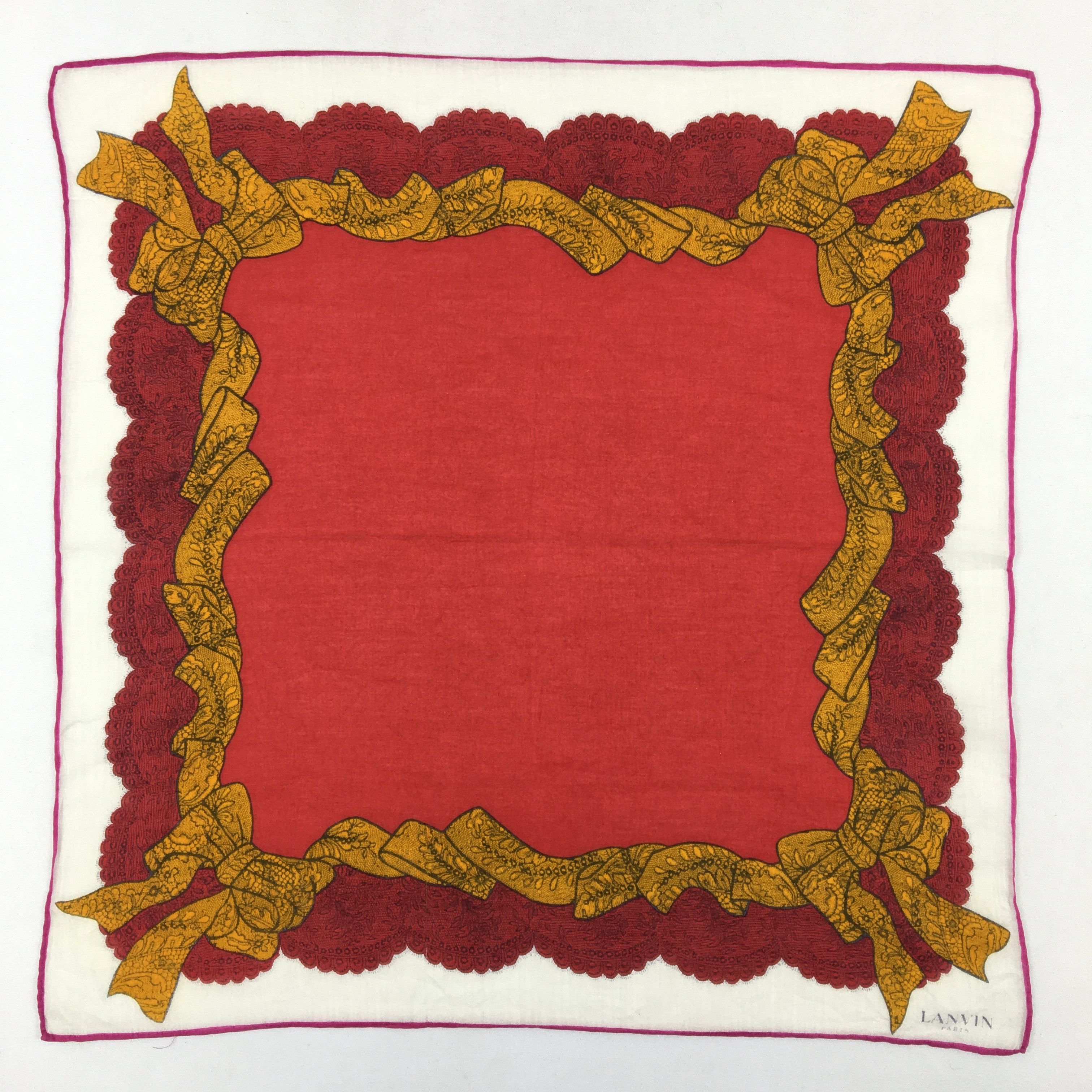 Lanvin Vintage Lanvin Handkerchief Neckerchief Ribbon Bandana Size ONE SIZE - 2 Thumbnail