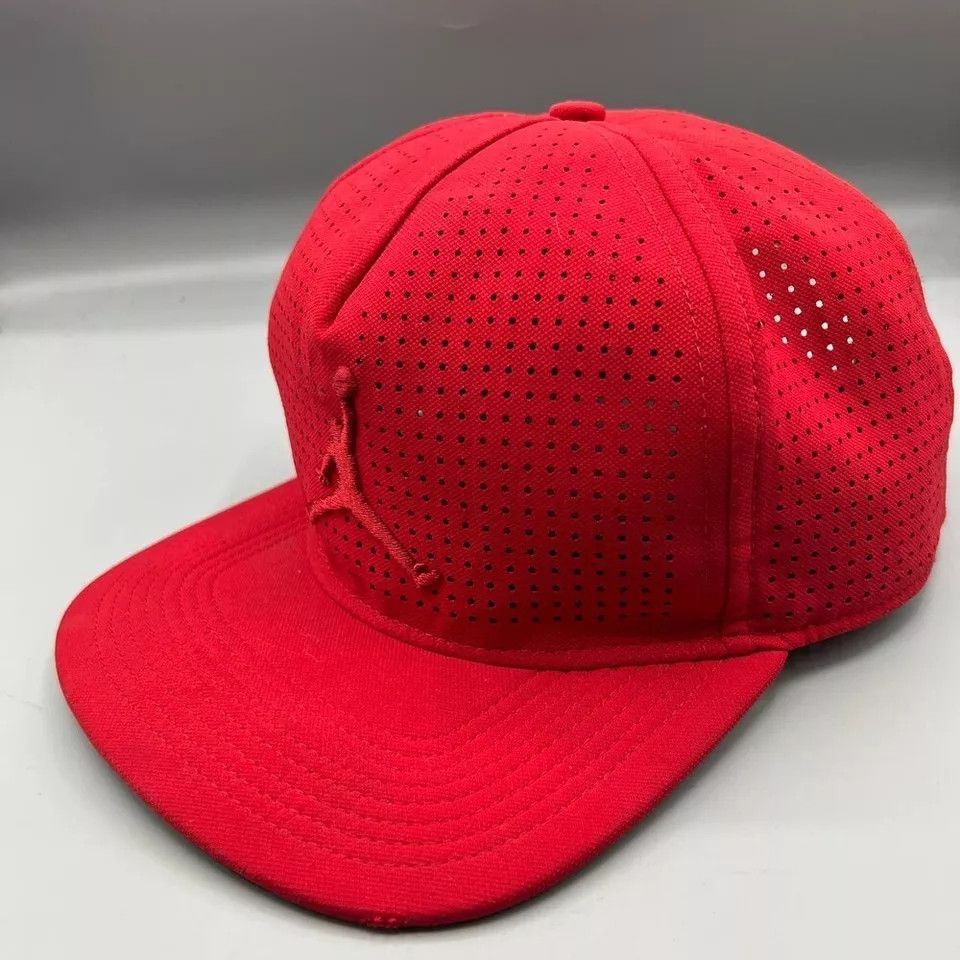 Jordan Brand Air Jordan Hat Men Perforated Embroidered Logo Snap Back Size ONE SIZE - 2 Thumbnail