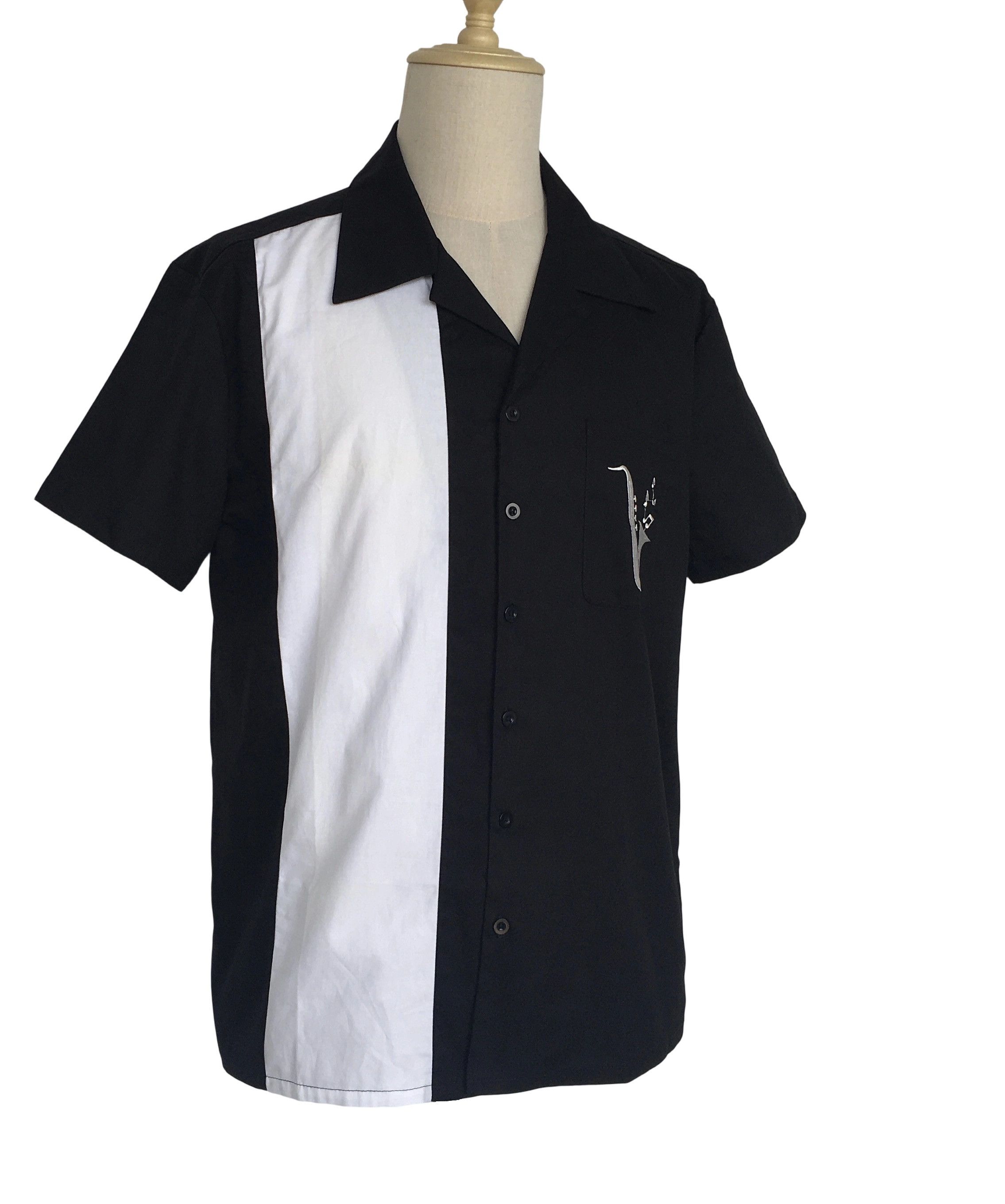 Other Black Embroidery Retro Shirts Short Sleeves-saxophone Size US XXL / EU 58 / 5 - 3 Thumbnail