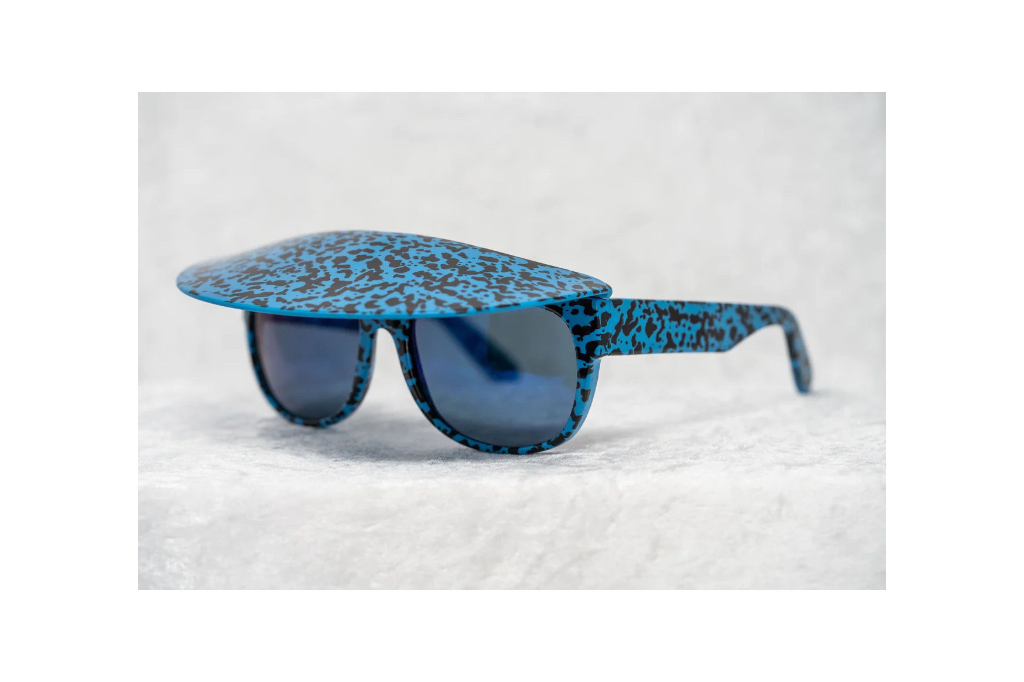 Bernard Willhelm SS2006 Sunglasses Blue Visor Mirror Lenses