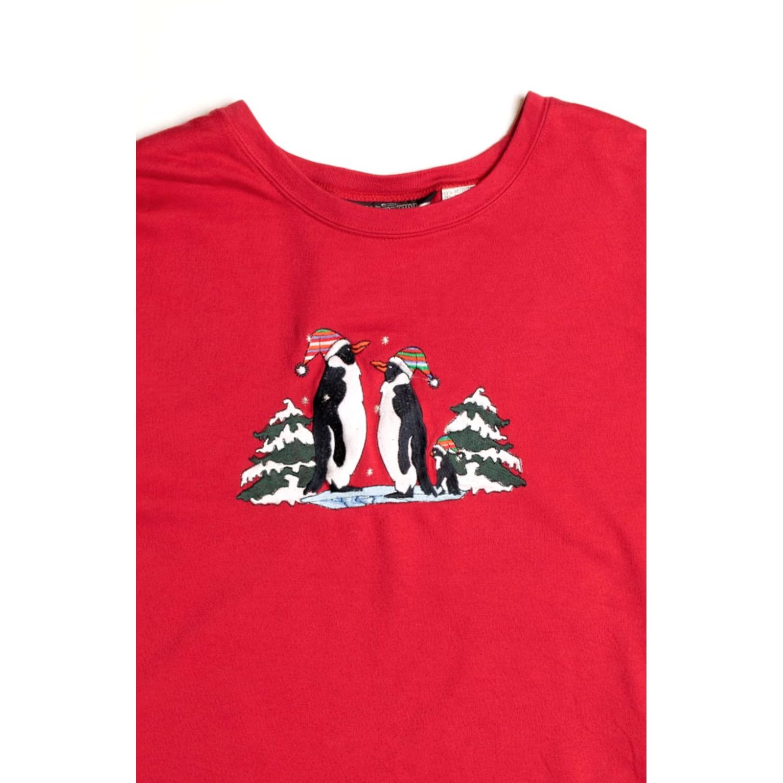 Vintage VINTAGE Needle & Threads Red Ugly Christmas Sweatshirt XS? Size XXL / US 16-18 / IT 52-54 - 2 Thumbnail